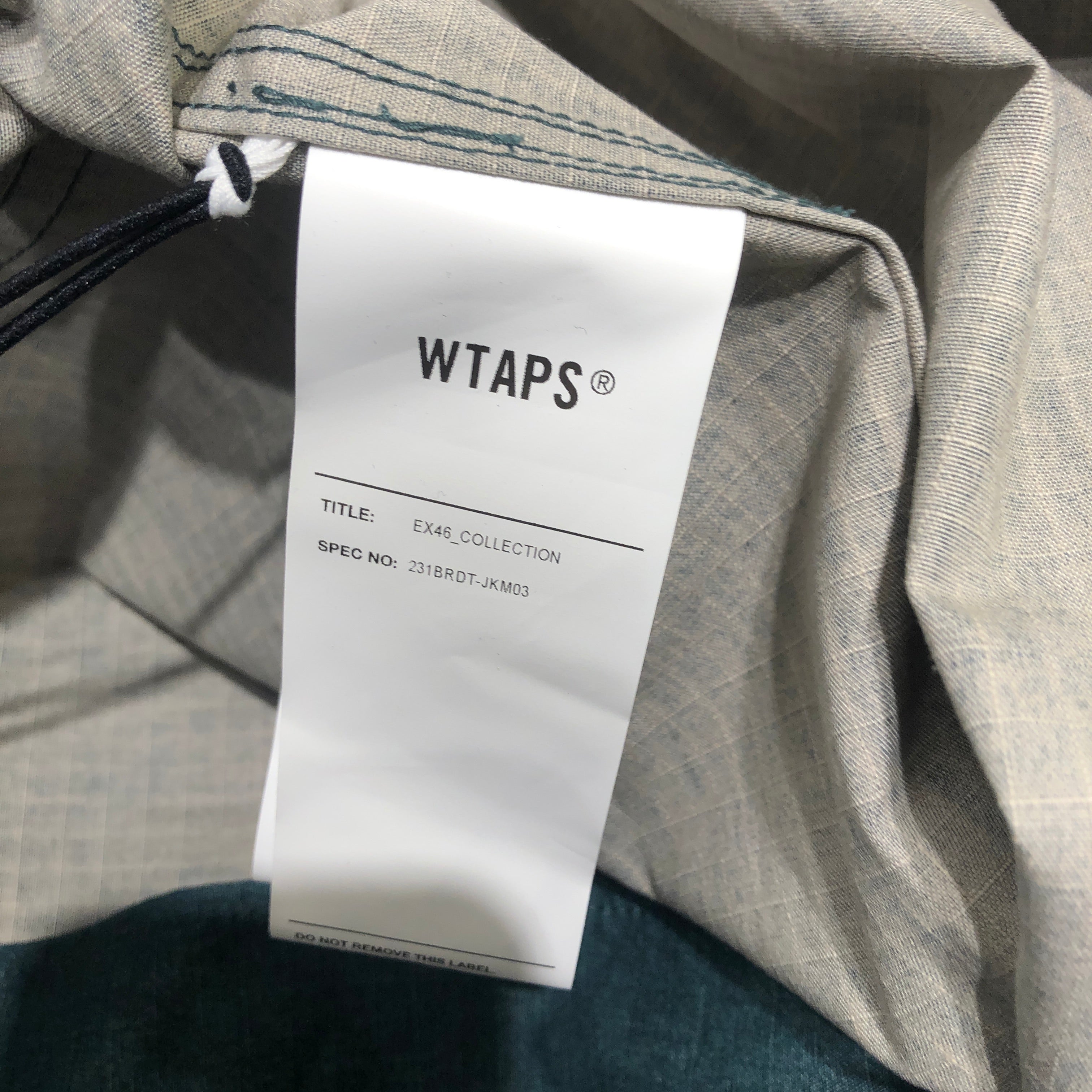 WTAPS/Jacket/3/GRN/ZIP UP HOODED JACKET view 3