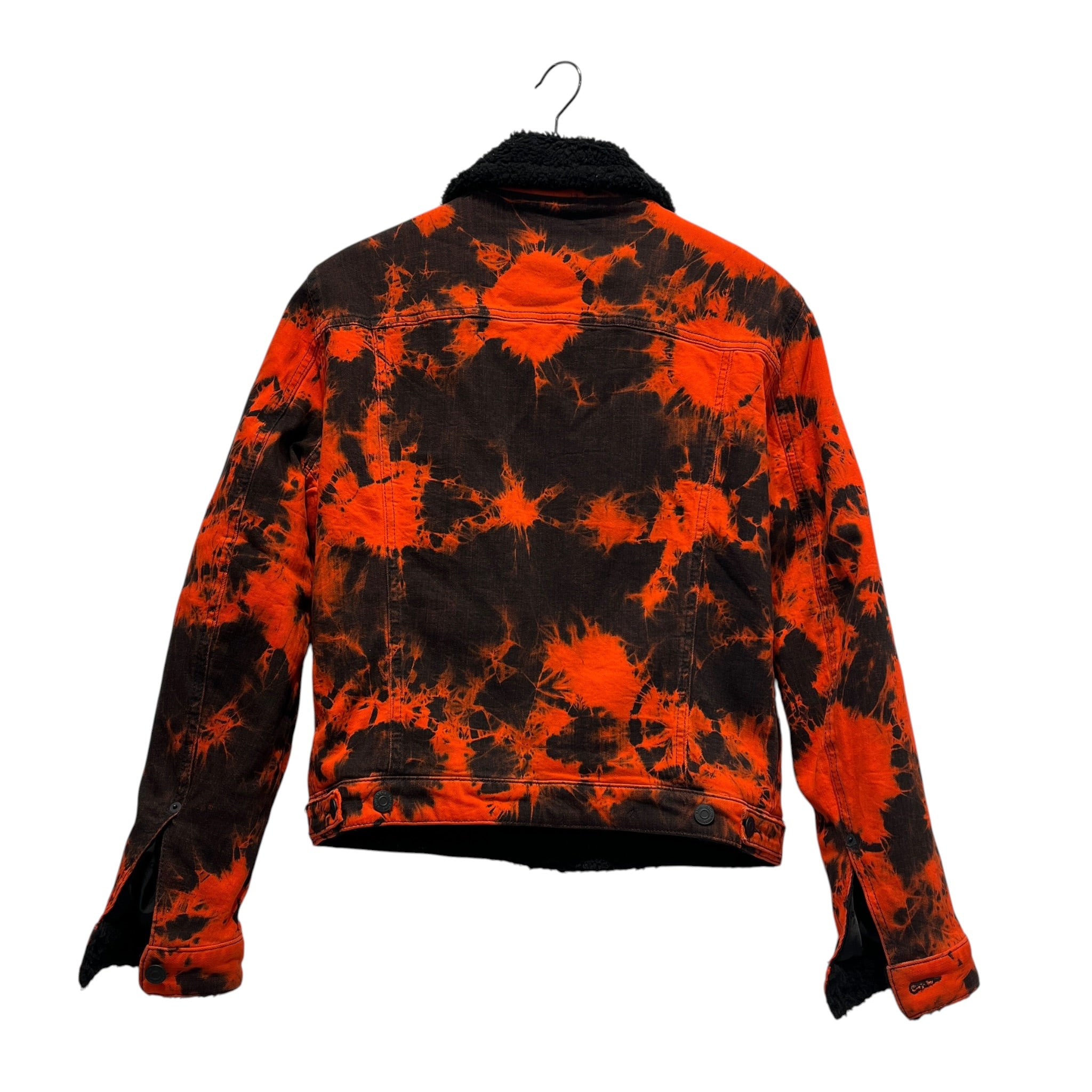 DSQUARED2/Denim Jkt/48/Denim/RED/Double Breasted/All Over Print/Fire Red Smoke Fleece Jacket view 2