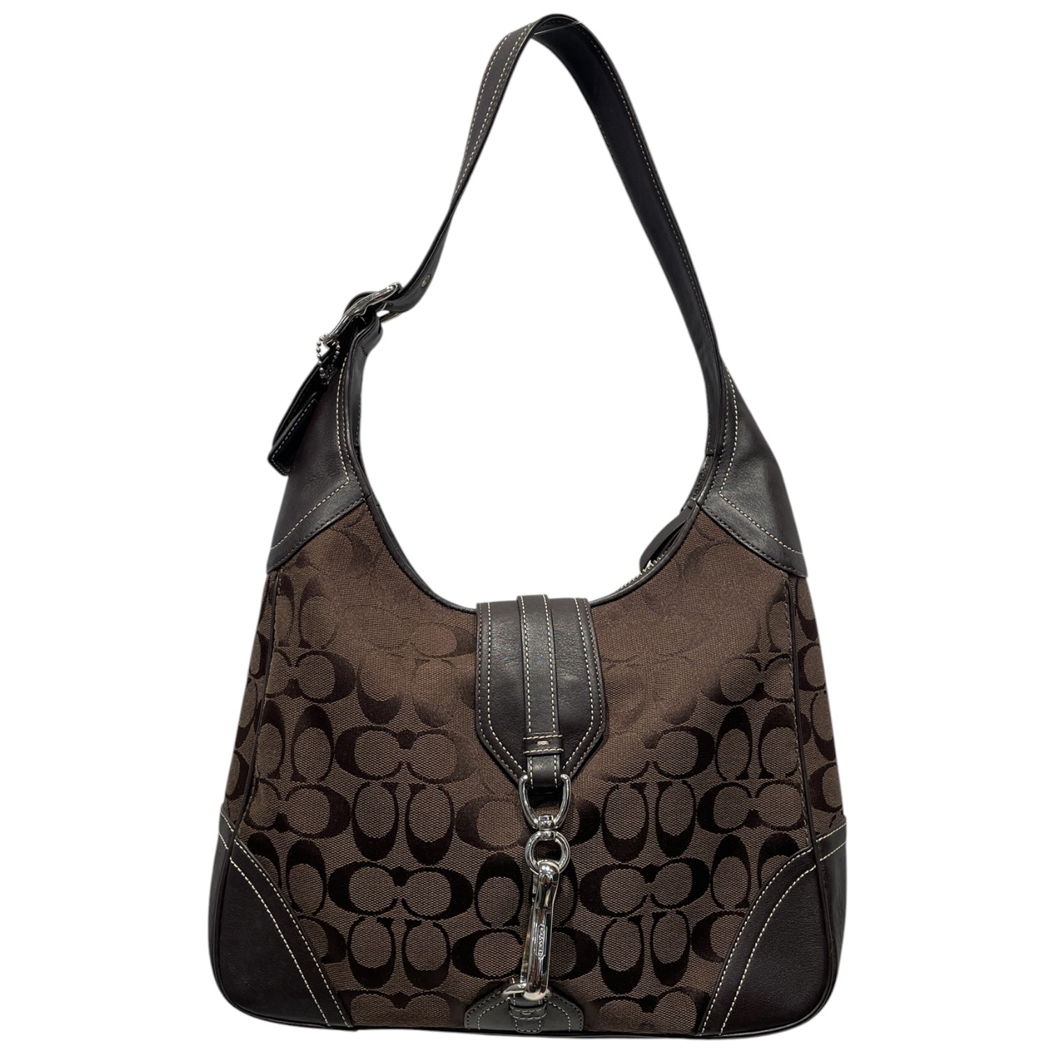 COACH/Hand Bag/Tweed/BRW/Hamptons Hobo Shoulder Bag view 1