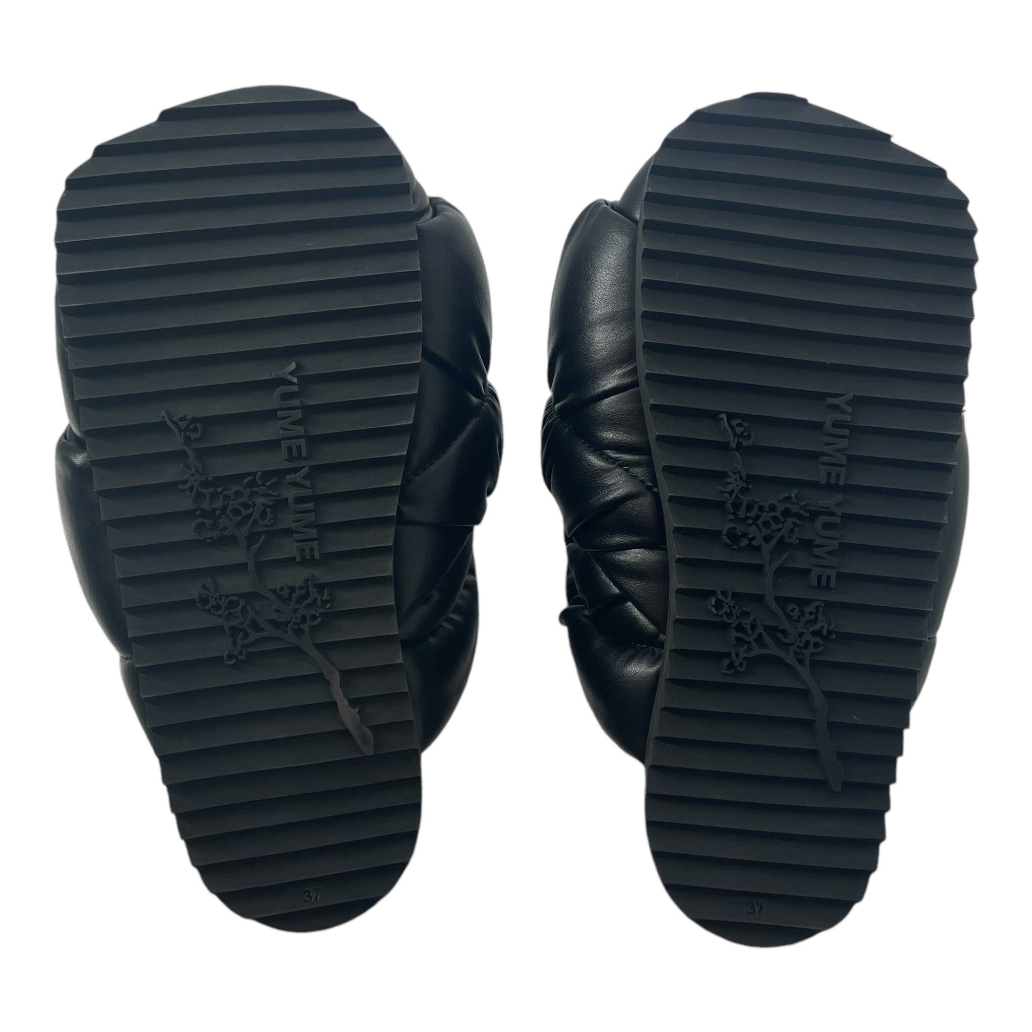 yume yume/Sandals/EU 37/Nylon/BLK/plain sandal view 4