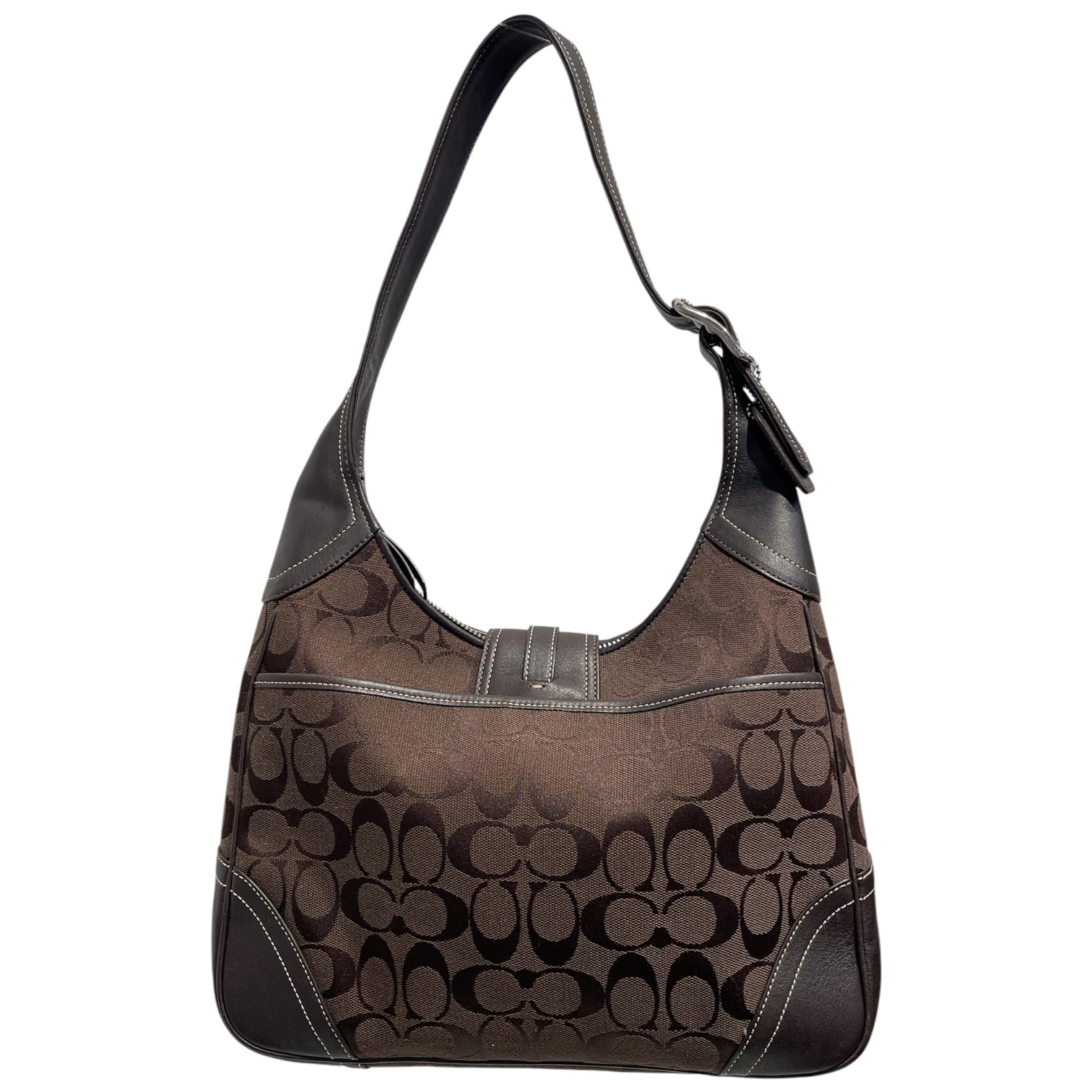 COACH/Hand Bag/Tweed/BRW/Hamptons Hobo Shoulder Bag view 2