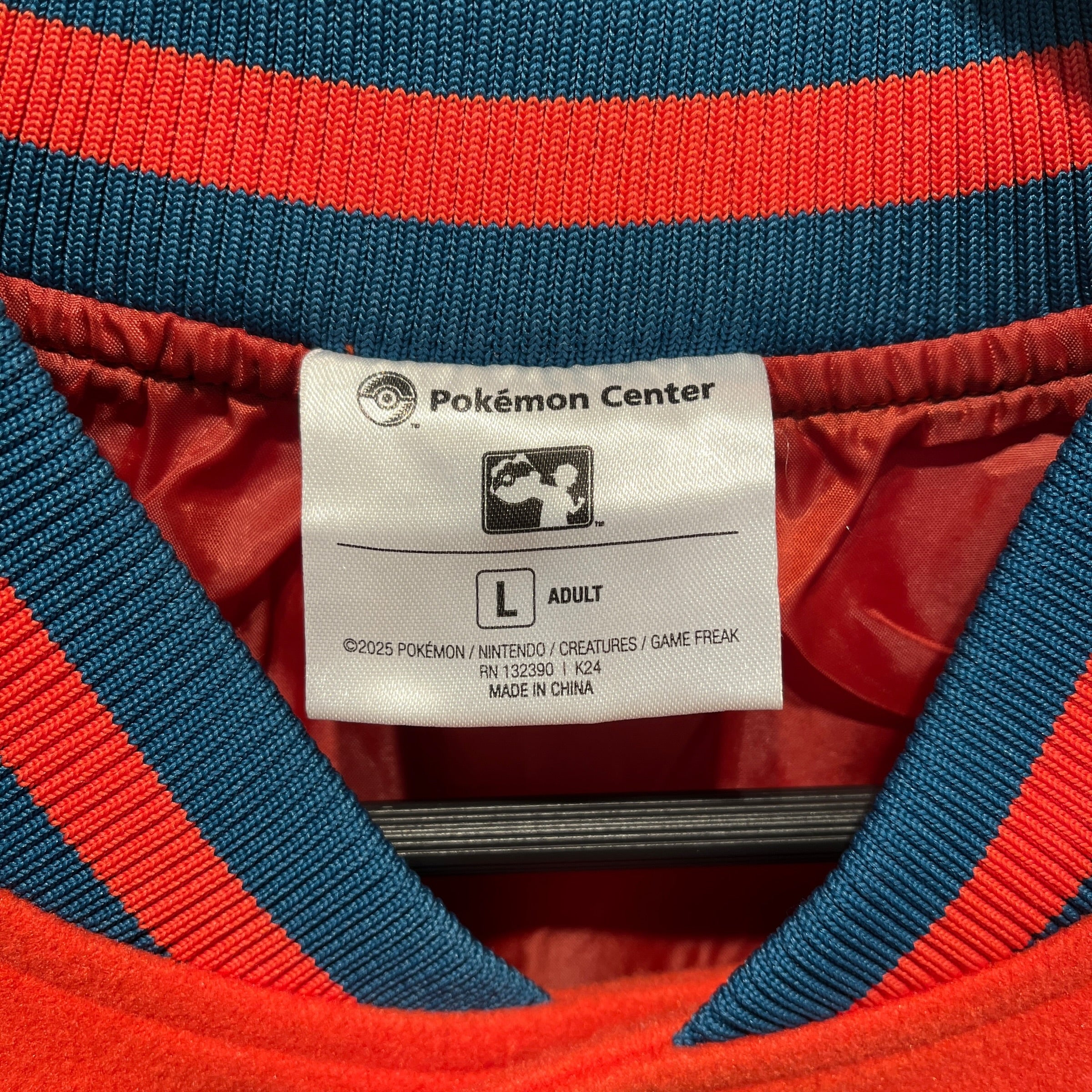 Pokemon Center/Baseball Jkt/L/Polyester/ORN/Graphic/2025 Anaheim World Championshp view 3