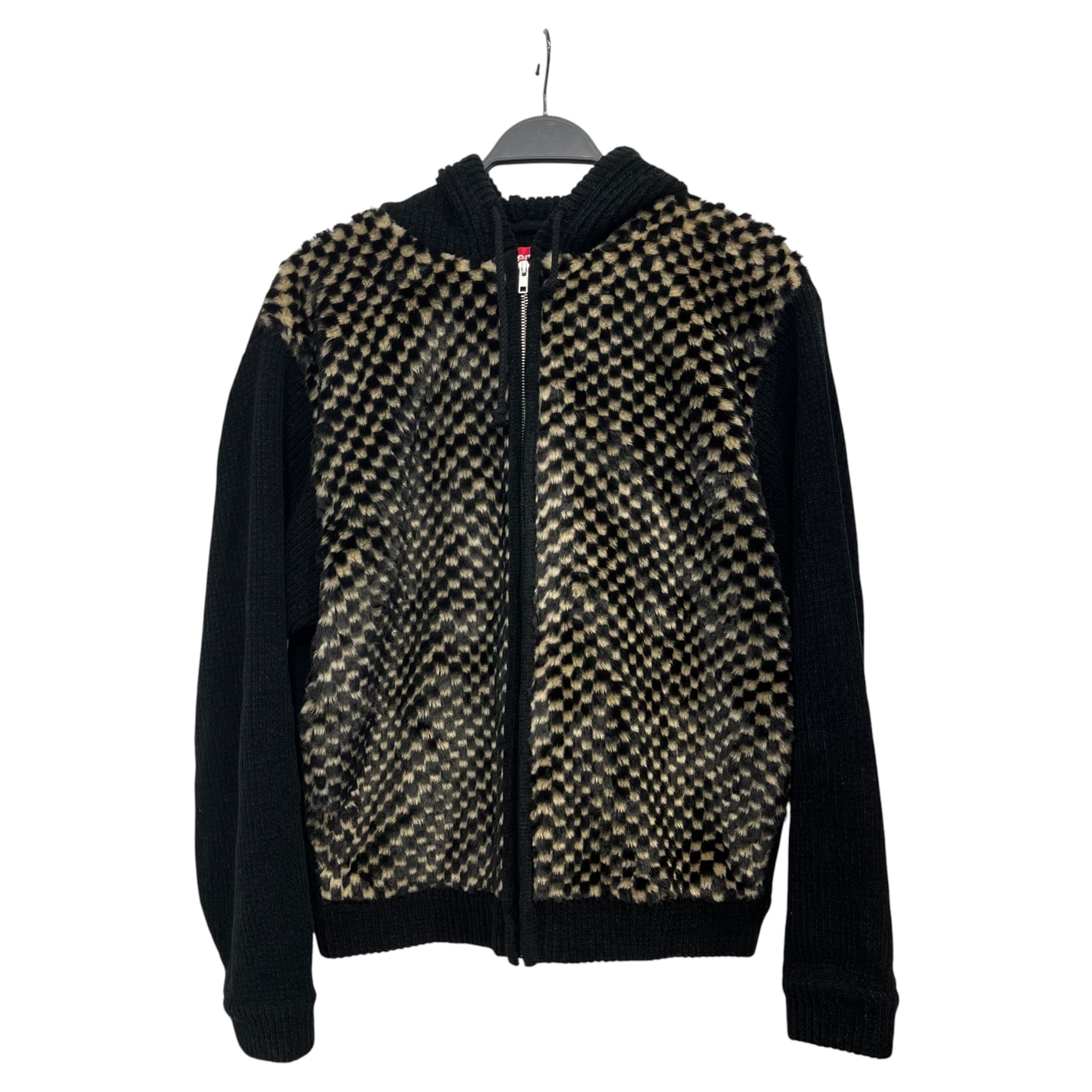 Supreme/Jacket/M/Faux Fur/BLK/CHECKERBOARD FAUX FUR JACKET view 1