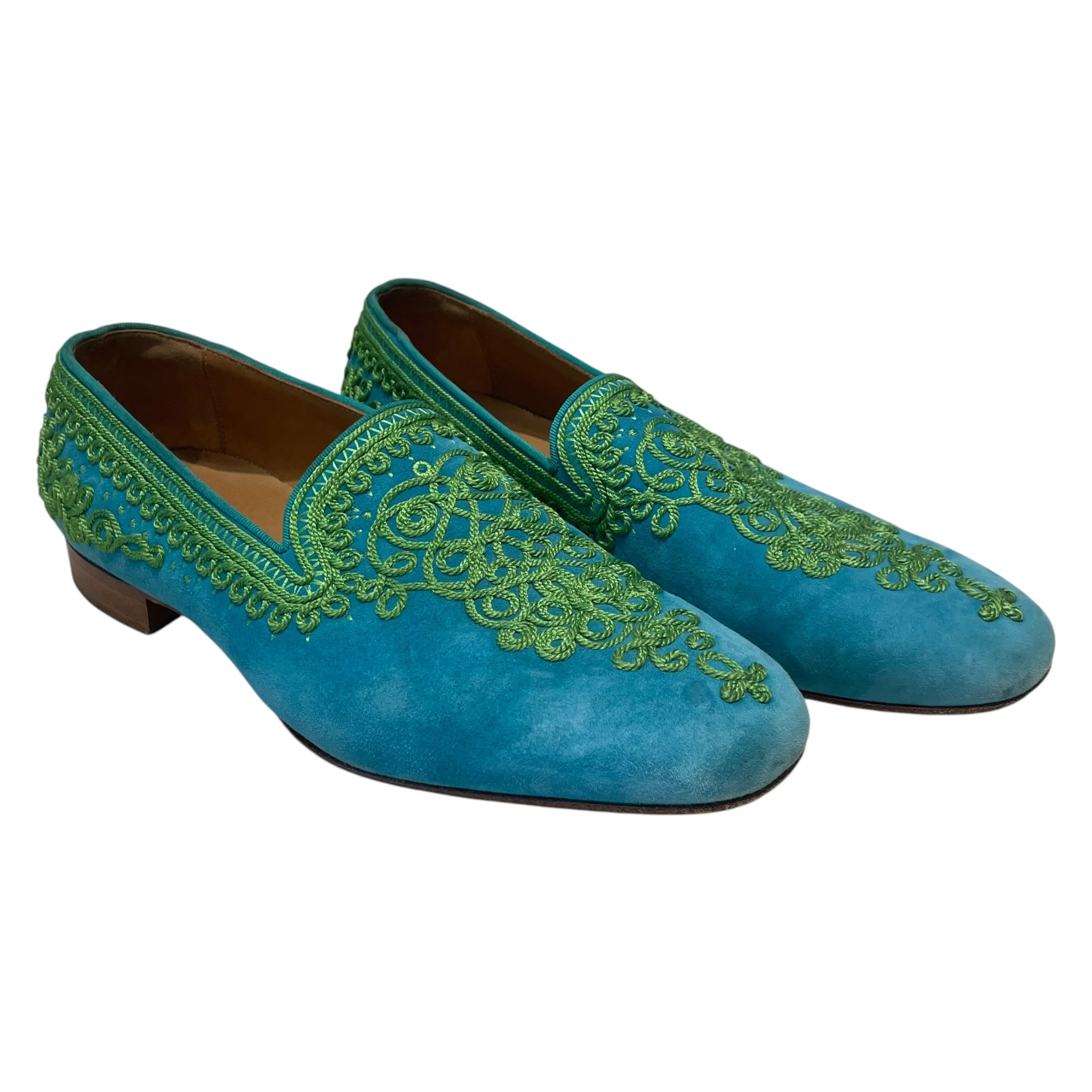 Christian Louboutin/Dress Shoes/EU 43/Suede/BLU/ view 1