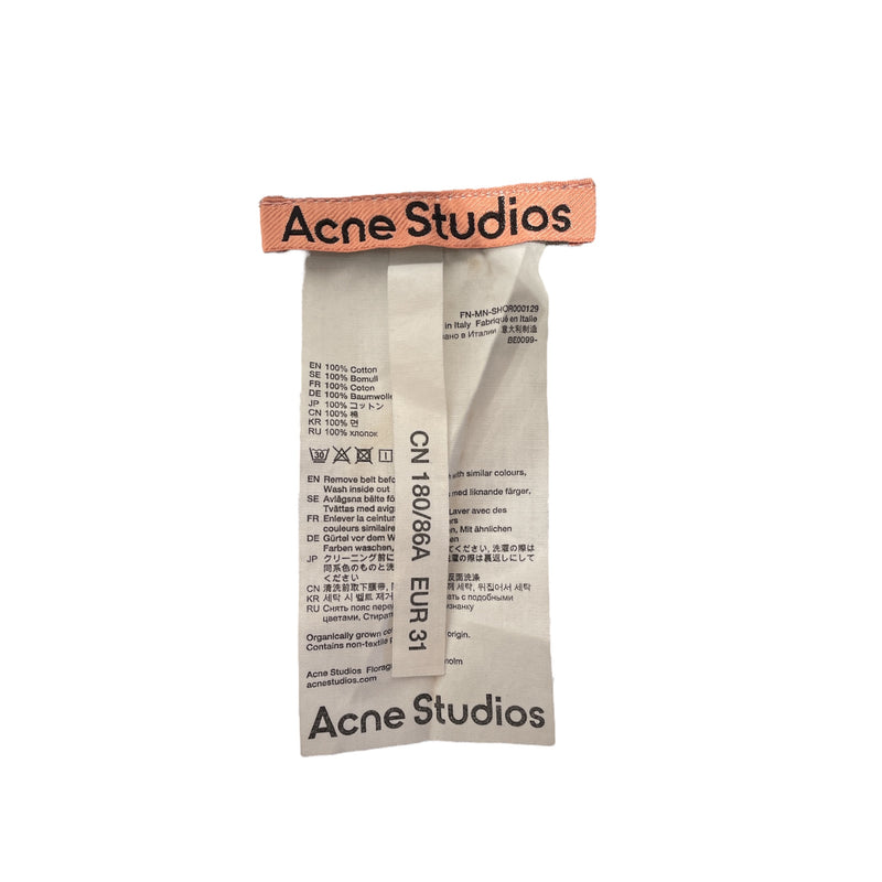 Acne Studios/Shorts/31/Denim/IDG/denim shorts