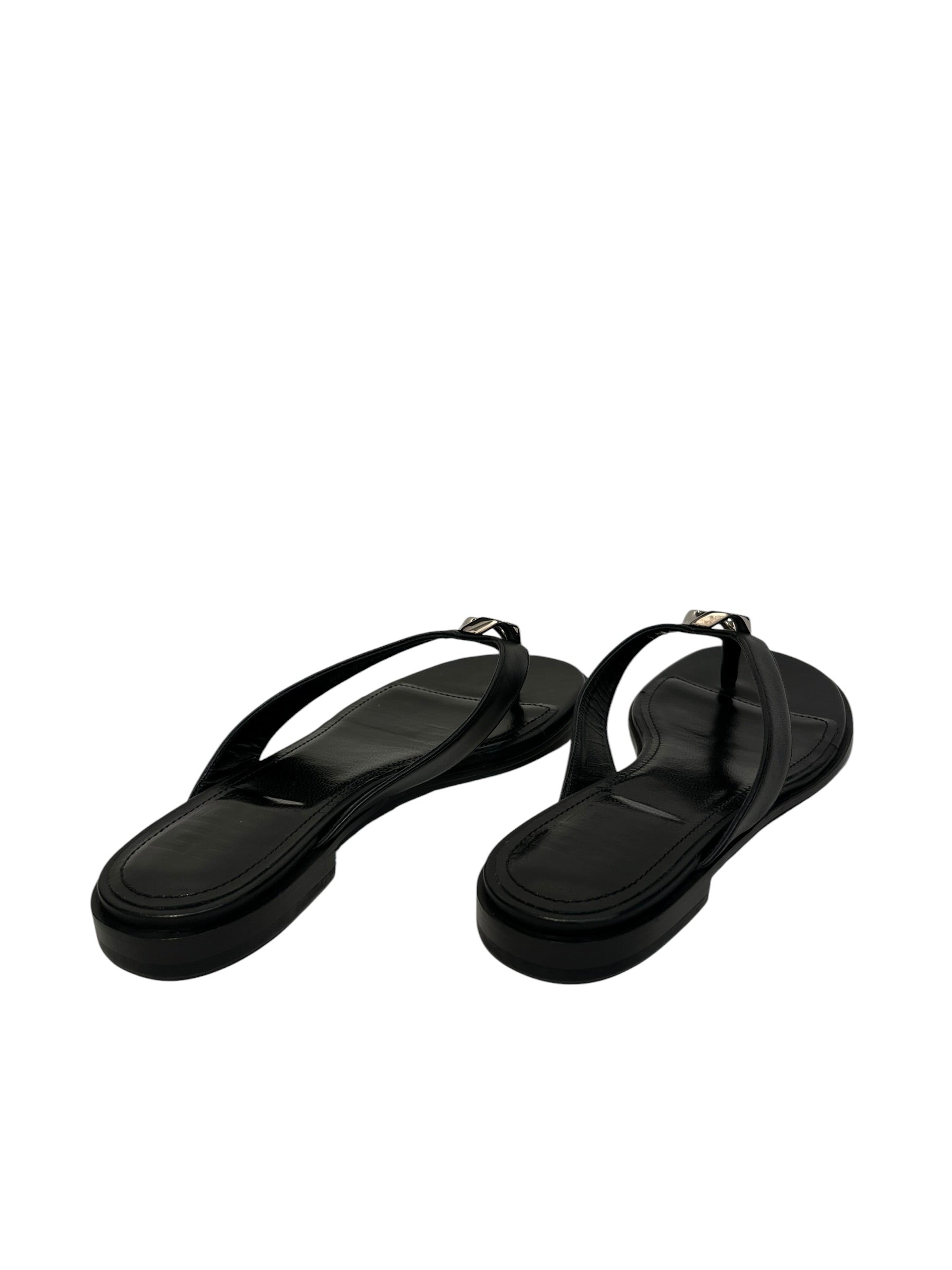 GIVENCHY/Sandals/EU 37/Leather/BLK/G CHAIN view 2