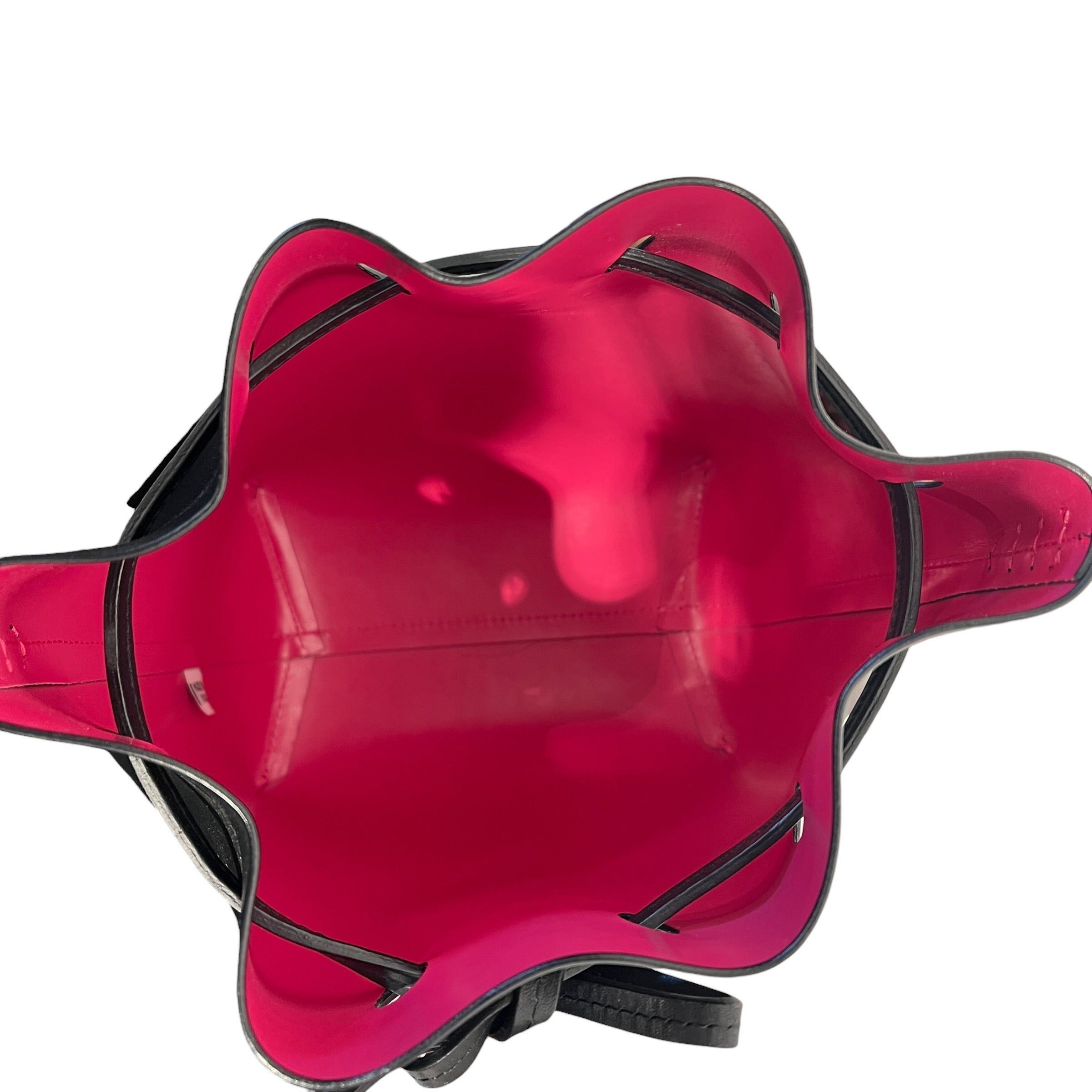 Mansur Gavriel/Cross Body Bag/Leather/BLK/MINI BUCKET BAG/PINK INTERIOR view 5