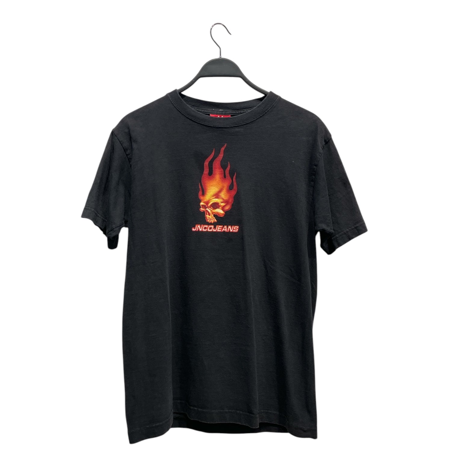 JNCO/T-Shirt/M/Cotton/BLK/90s Flame Skull view 1