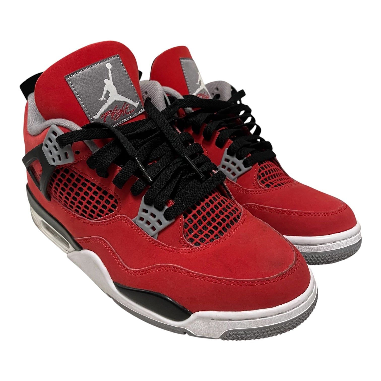 NIKE/AIR JORDAN 4 RETRO/Hi-Sneakers/US 10/Suede/RED/FQ8138-600 view 1