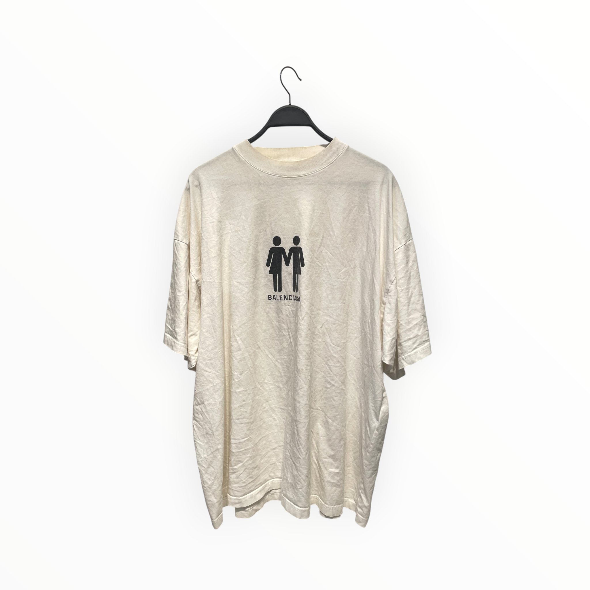 BALENCIAGA/T-Shirt/5/Cotton/WHT/Graphic/2022 GAY PRIDE view 1