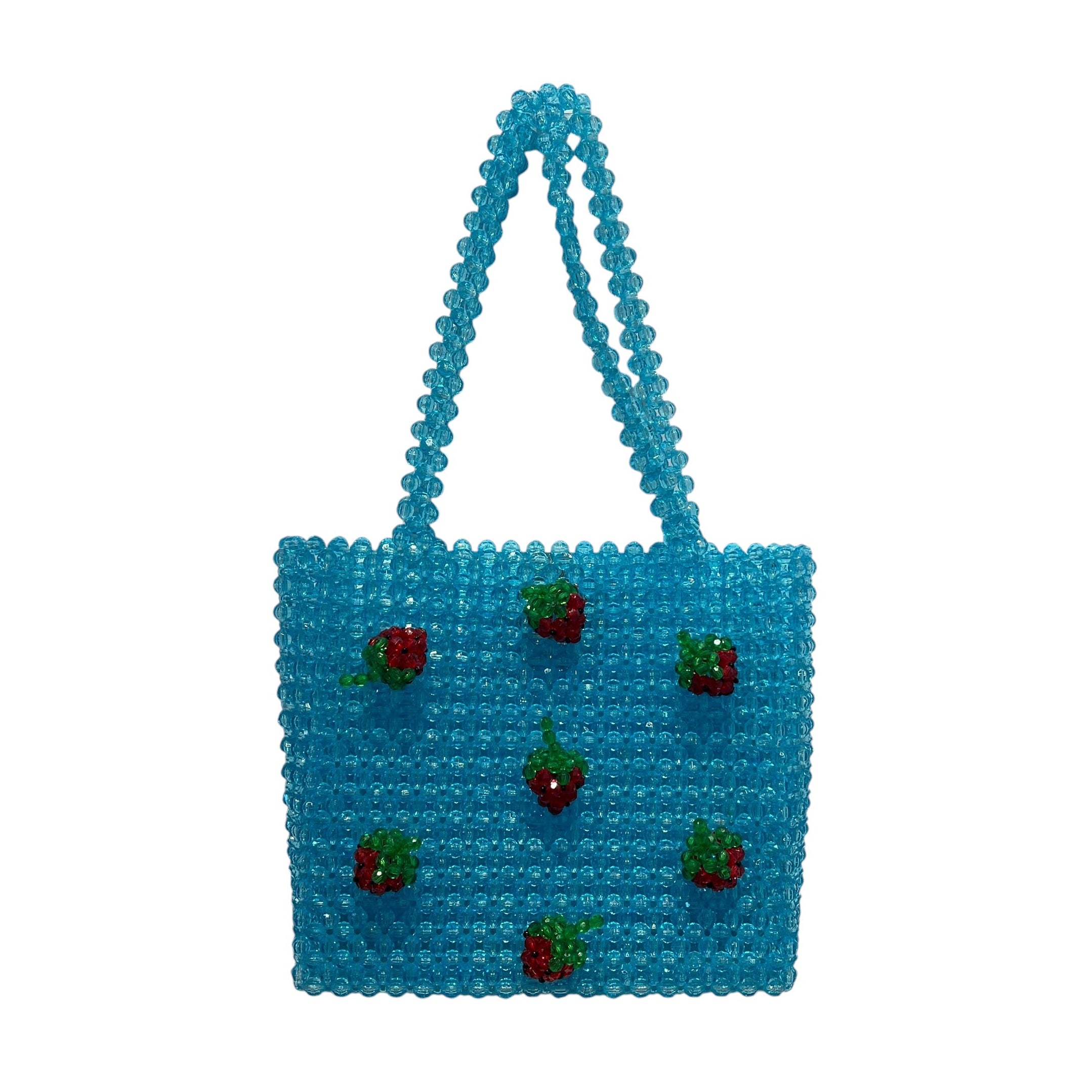 SUSAN ALEXANDRA/Hand Bag/BLU/BLUE BEAD WITH STRABERRY BEADS view 1