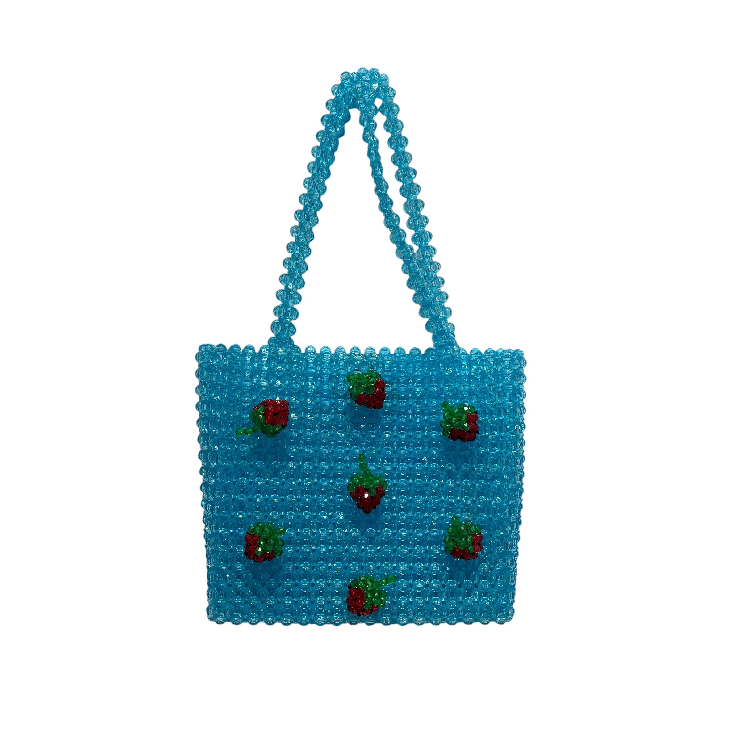 SUSAN ALEXANDRA/Hand Bag/BLU/BLUE BEAD WITH STRABERRY BEADS view 1