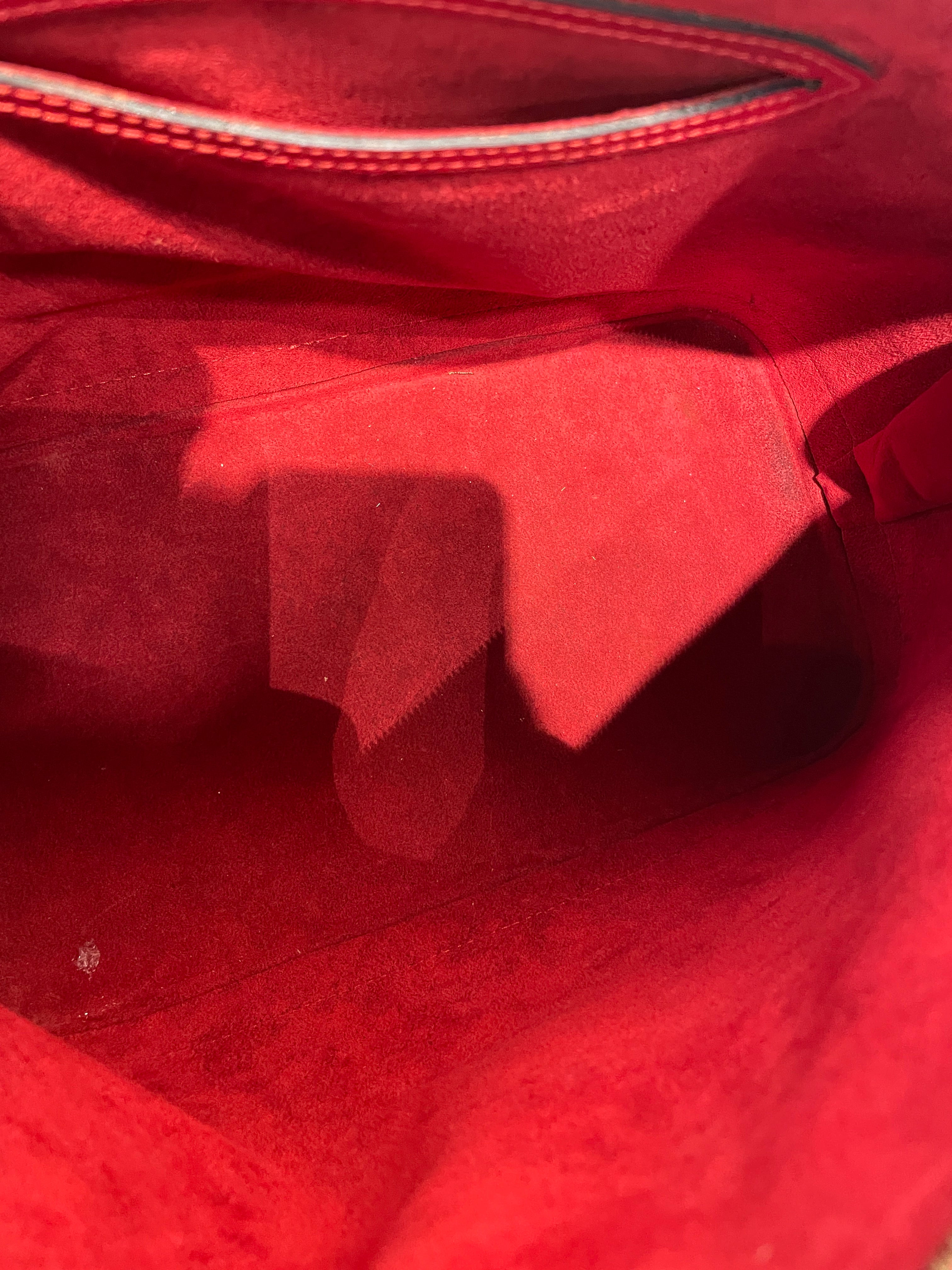 LOUIS VUITTON/Hand Bag/Leather/RED/alma bag view 4