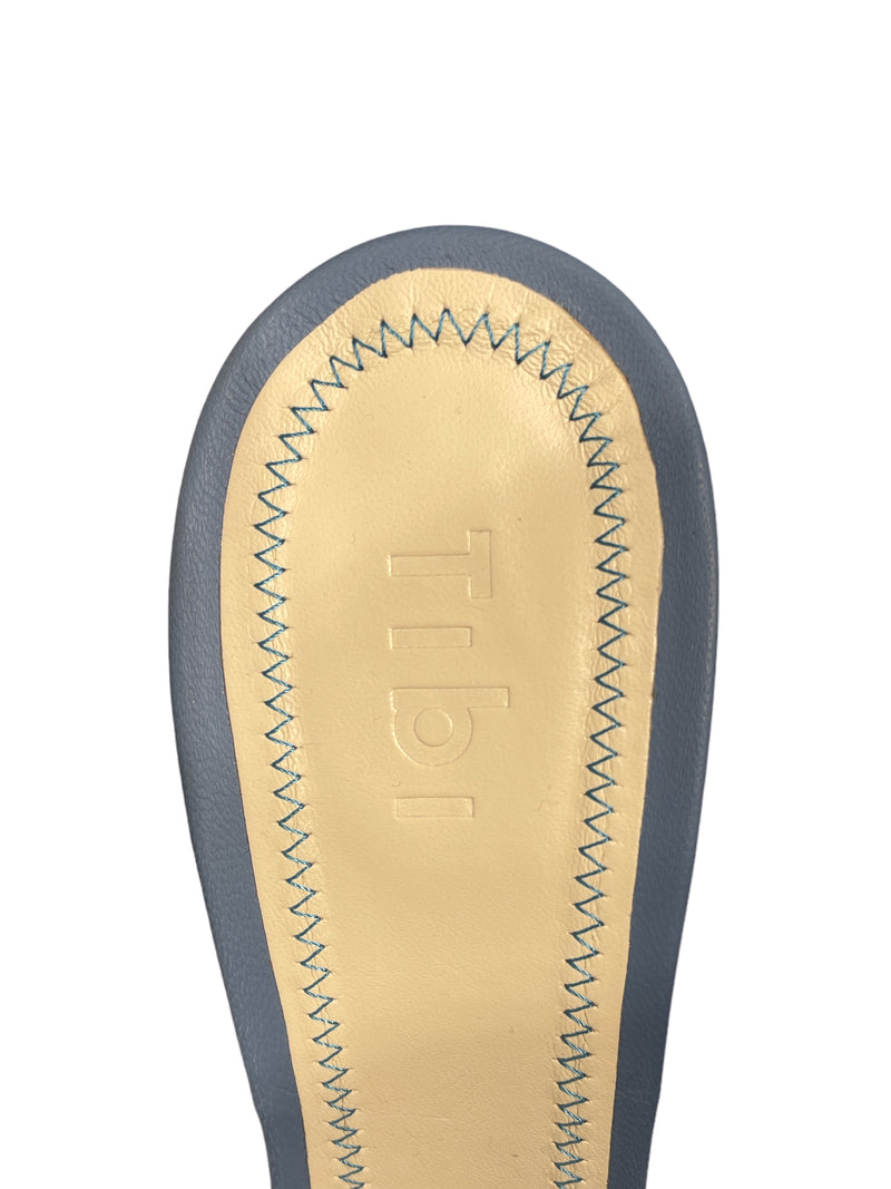 tibi/Sandals/EU 40/Leather/BLU/Axel toe ring sandals