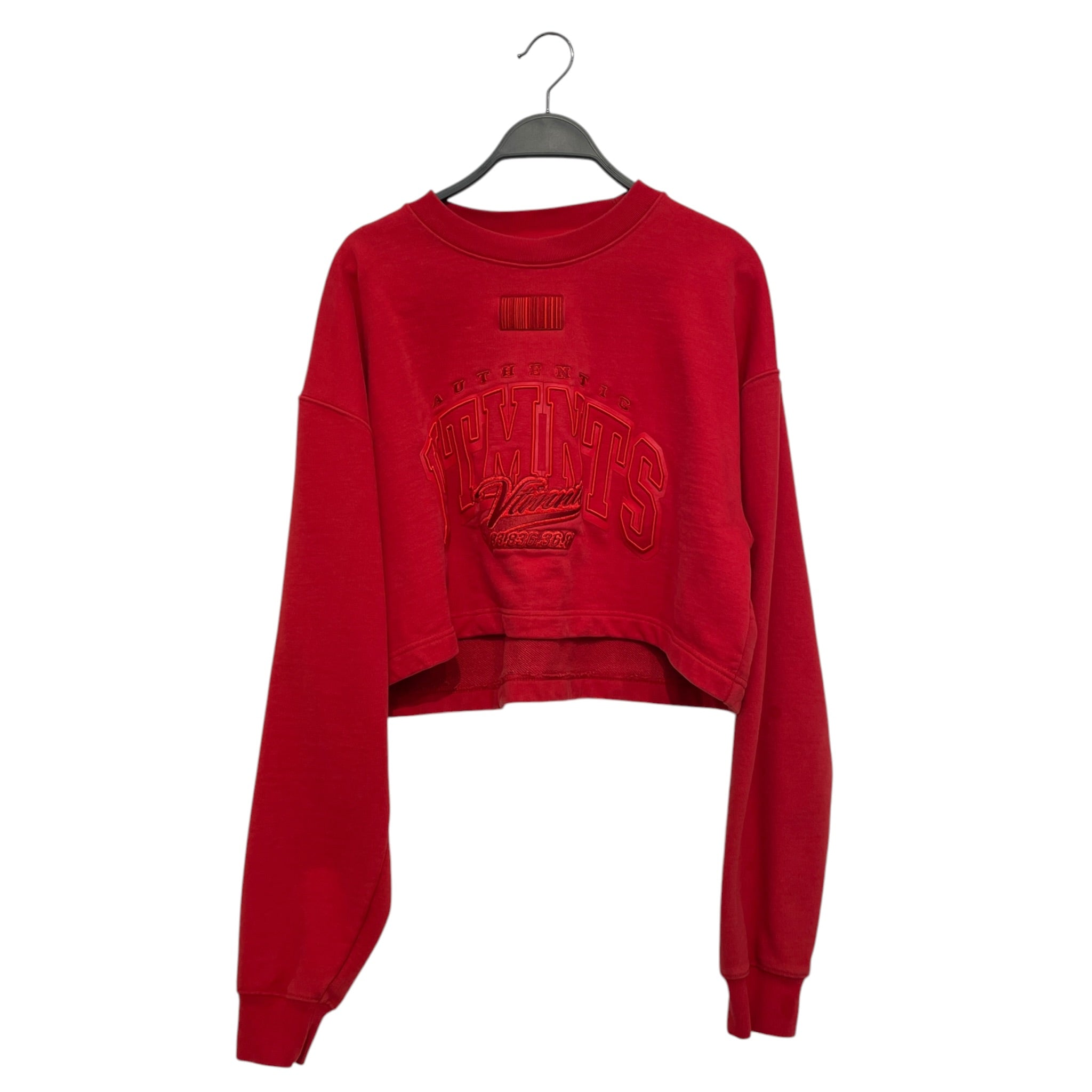 VETEMENTS/Sweatshirt/M/Cotton/RED/ view 1