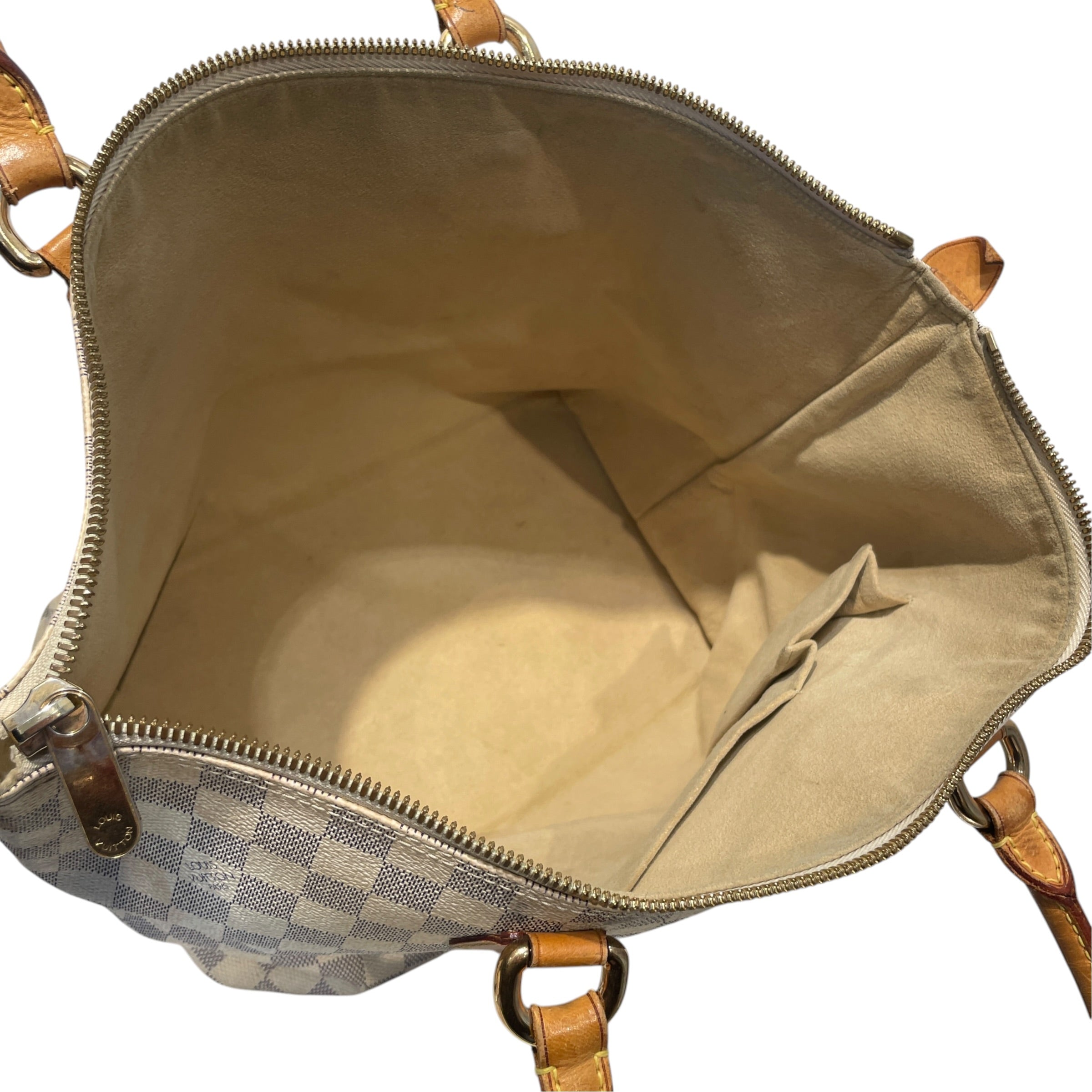 LOUIS VUITTON/Tote Bag/Monogram/Leather/WHT/Saleya Damier Azur PM Tote view 5