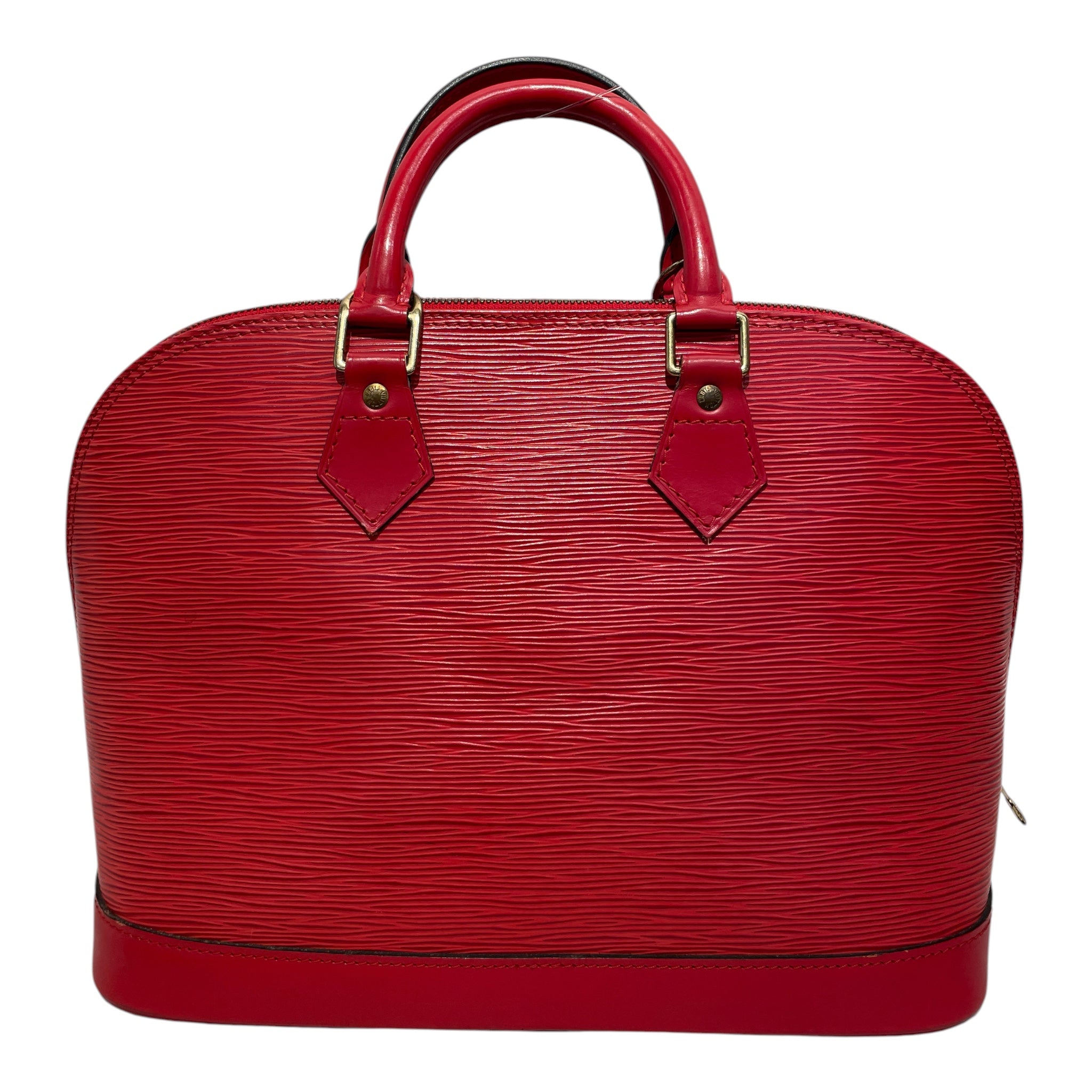 LOUIS VUITTON/Hand Bag/Leather/RED/alma bag view 2