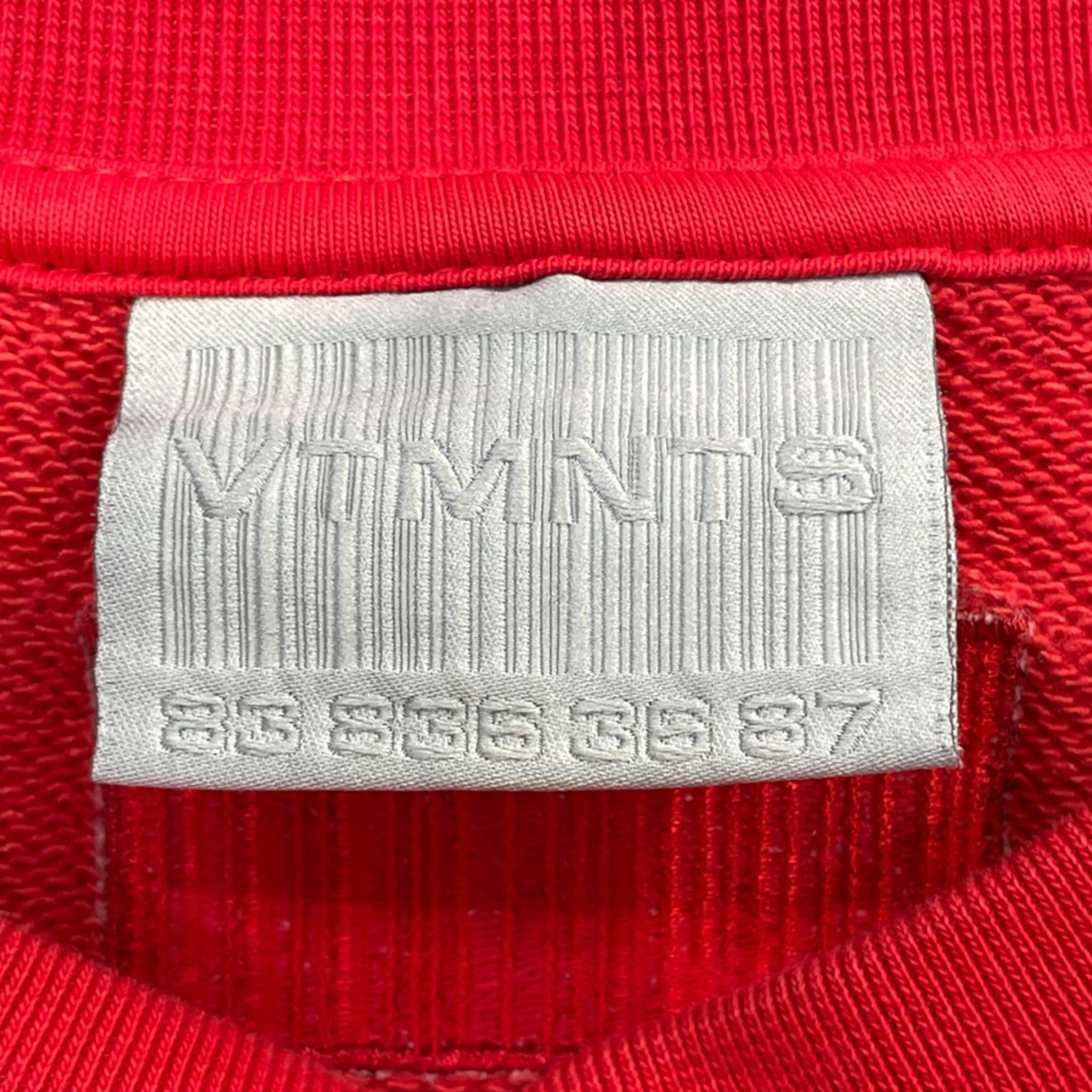 VETEMENTS/Sweatshirt/M/Cotton/RED/ view 3
