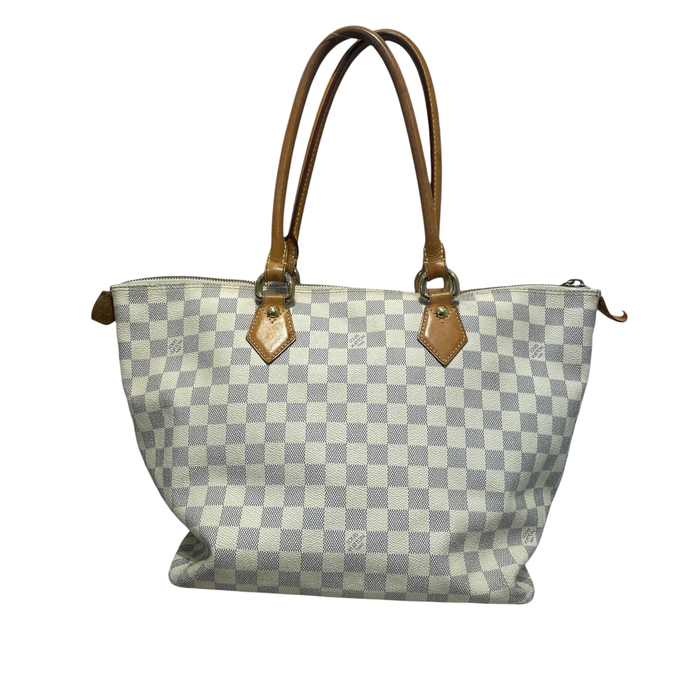 LOUIS VUITTON/Tote Bag/Monogram/Leather/WHT/Saleya Damier Azur PM Tote view 2