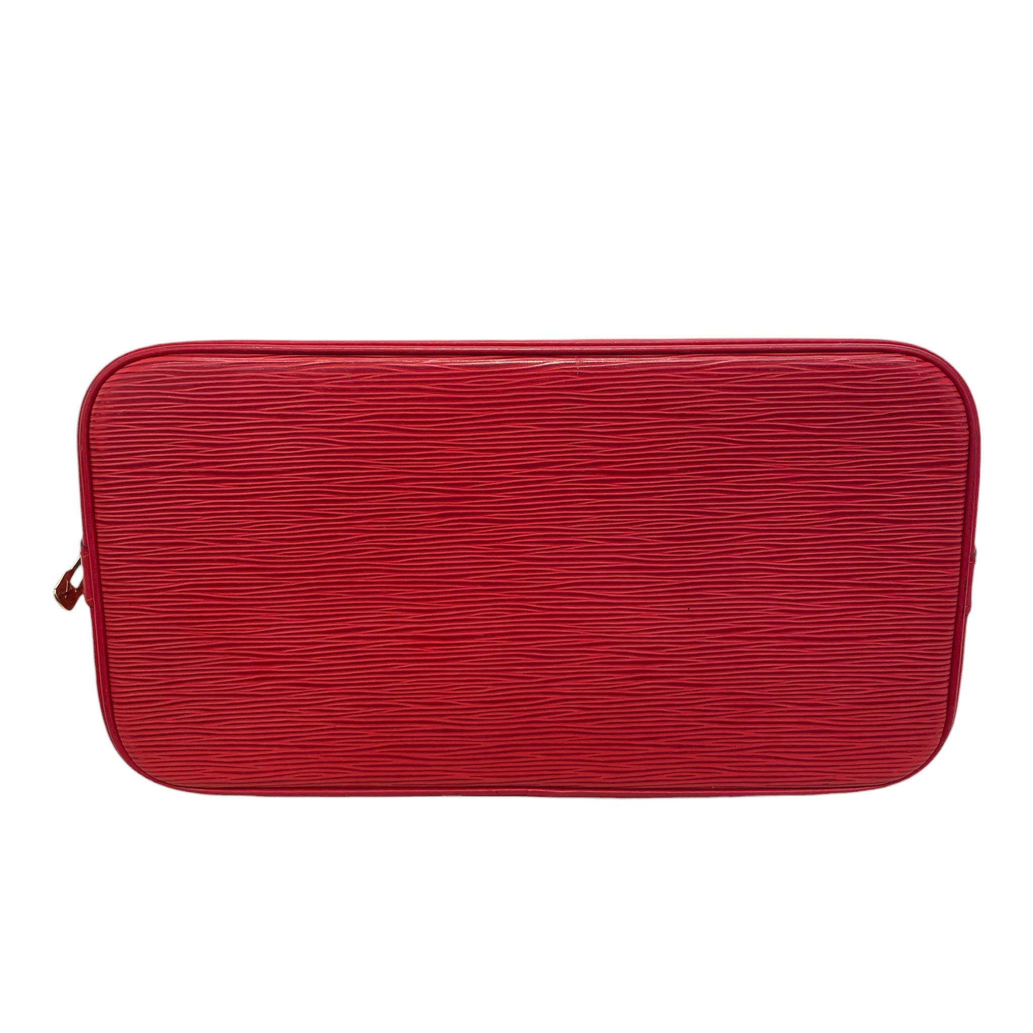 LOUIS VUITTON/Hand Bag/Leather/RED/alma bag view 3