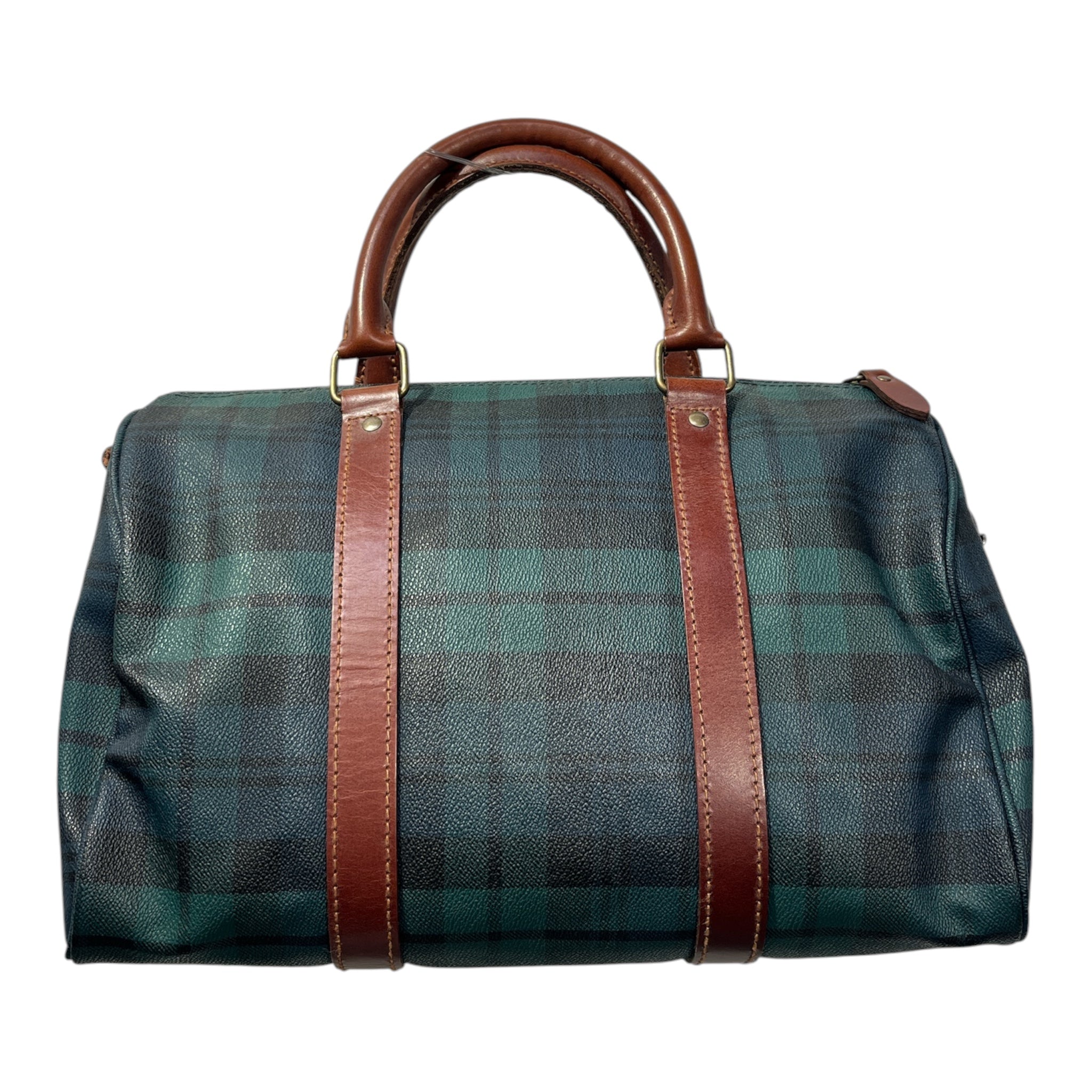 POLO RALPH LAUREN/Boston Bag/Plaid/Leather/GRN/plaid mini boston bag view 2
