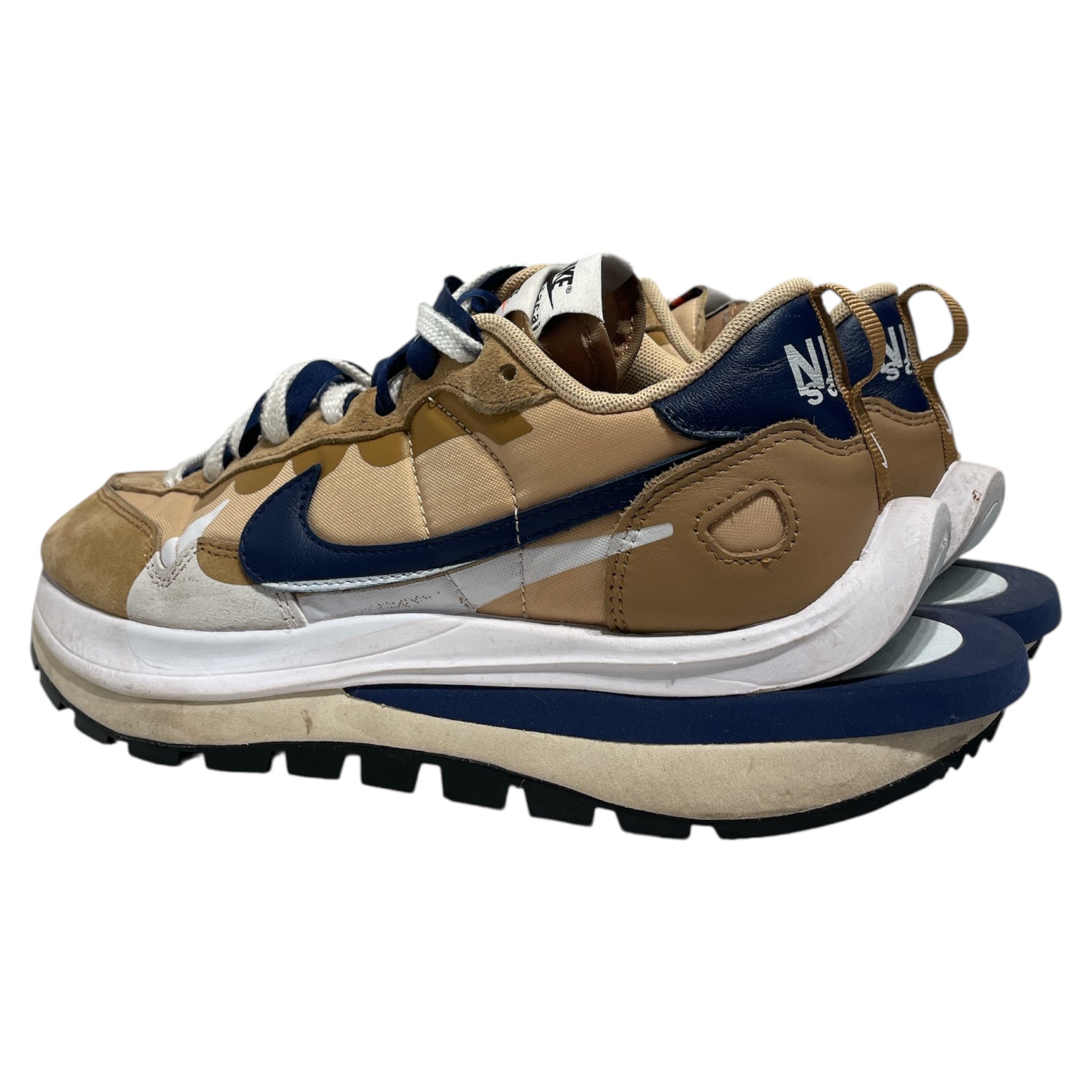NIKE/Sacai/Low-Sneakers/US 6.5/KHK/Vaporwaffle Navy Khaki view 2