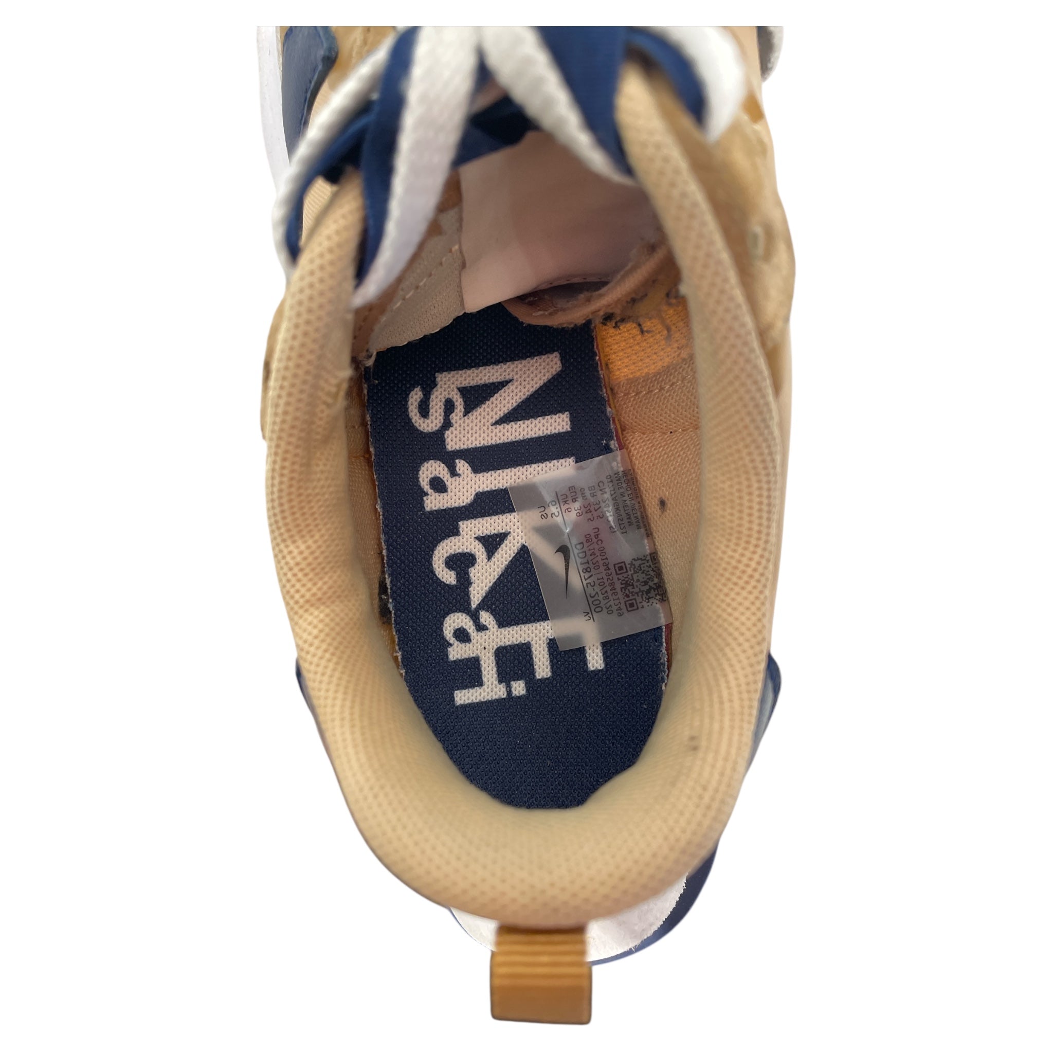 NIKE/Sacai/Low-Sneakers/US 6.5/KHK/Vaporwaffle Navy Khaki view 3