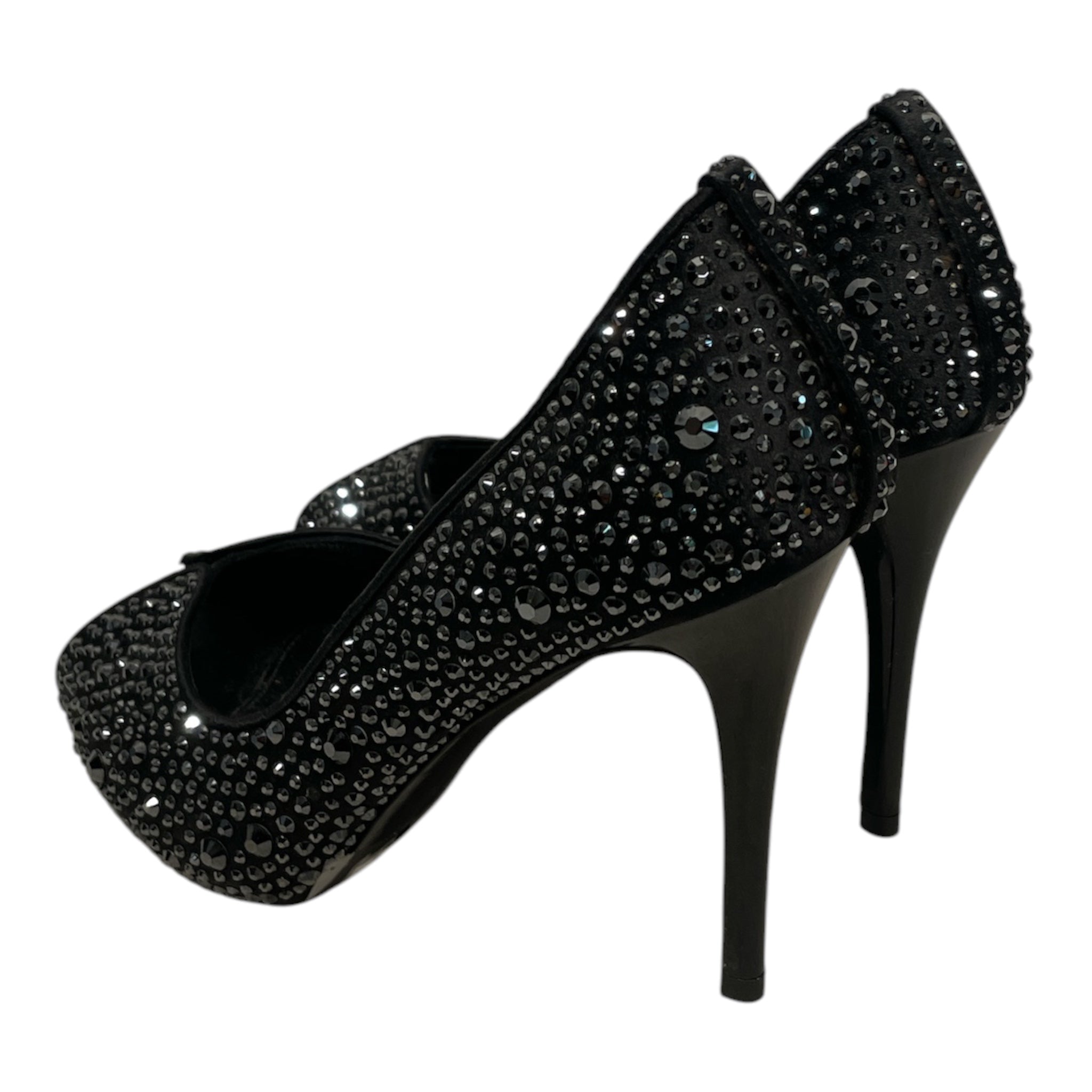 Alexander McQueen/Heels/EU 36/BLK/VELVET/SWAVORSKI CRYSTALS view 2