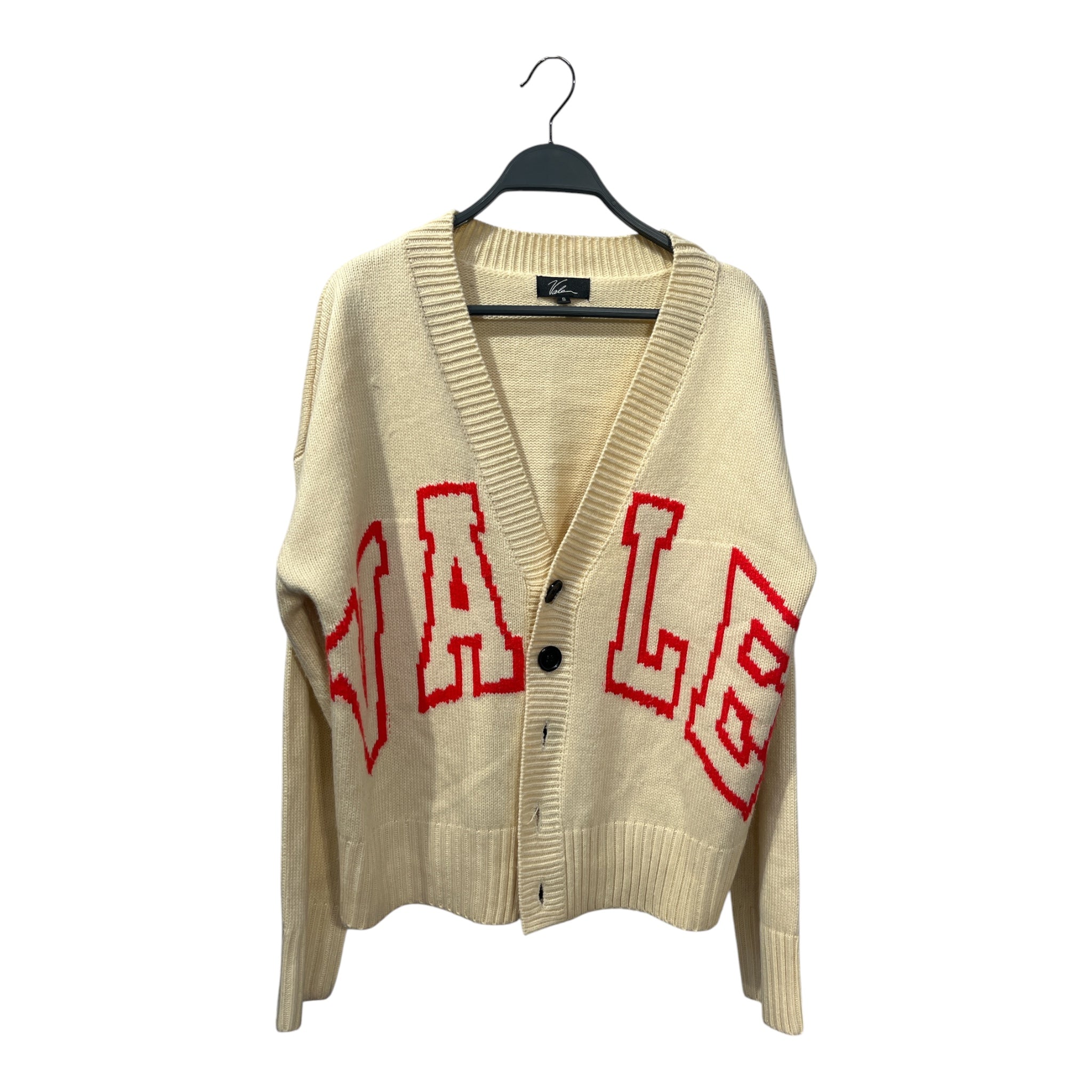 Vale/Cardigan/S/Graphic/CRM/arch logo cardigan view 1