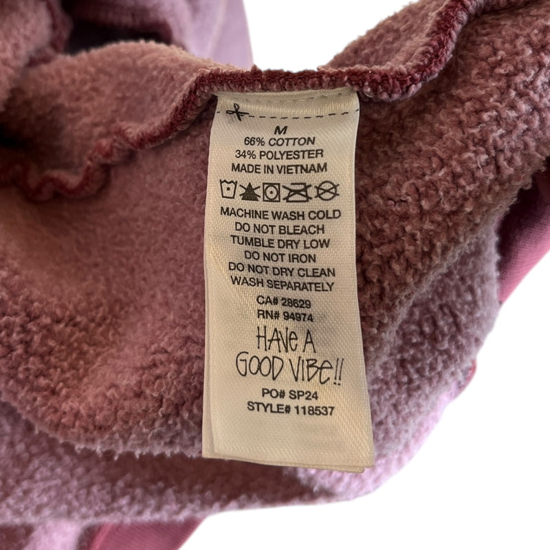 STUSSY/Sweater/M/Cotton/RED/Vintage Faded Script Crewneck