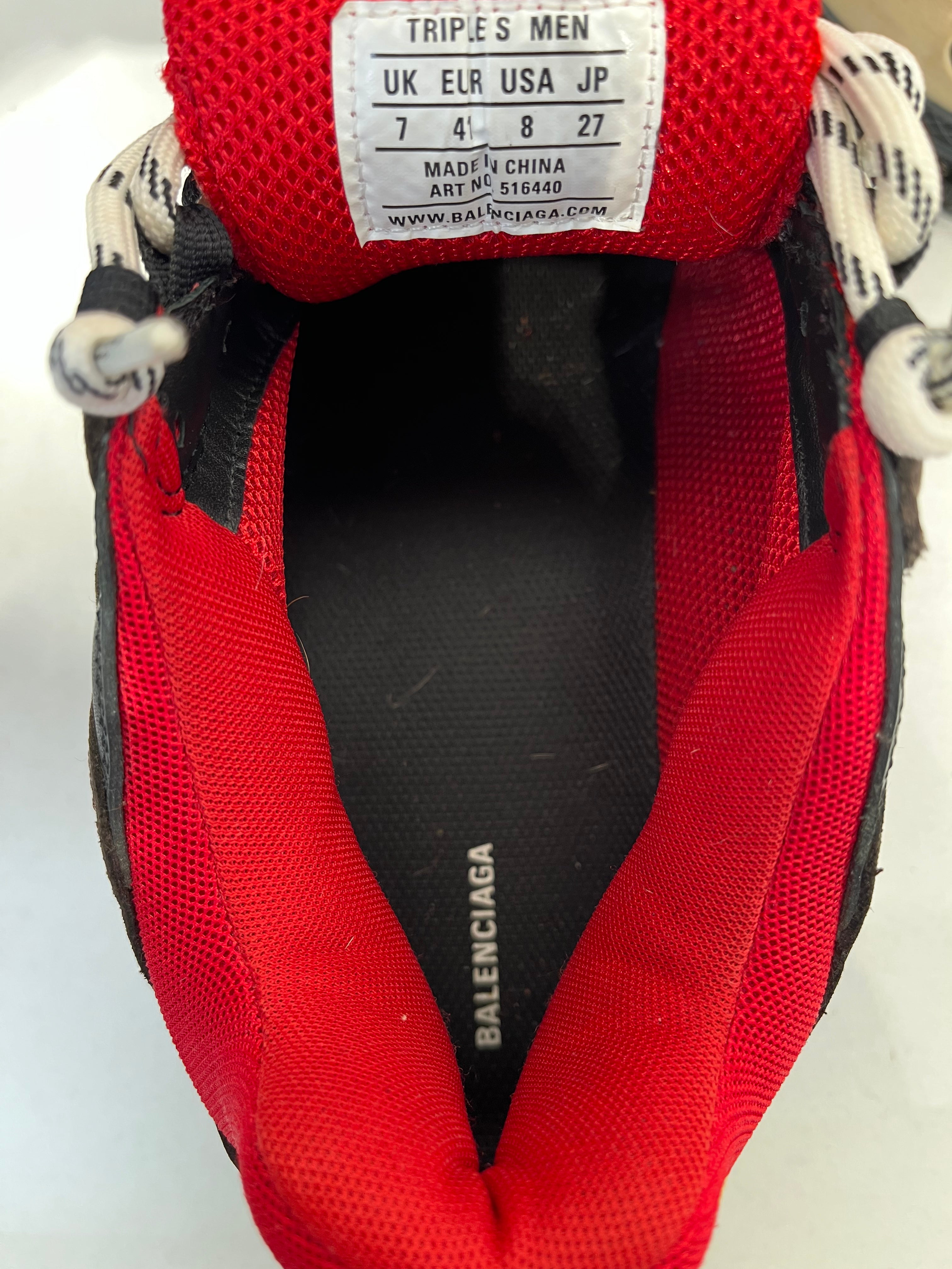 BALENCIAGA/Low-Sneakers/EU 41/Border/RED/Red/Gray/Brown view 4