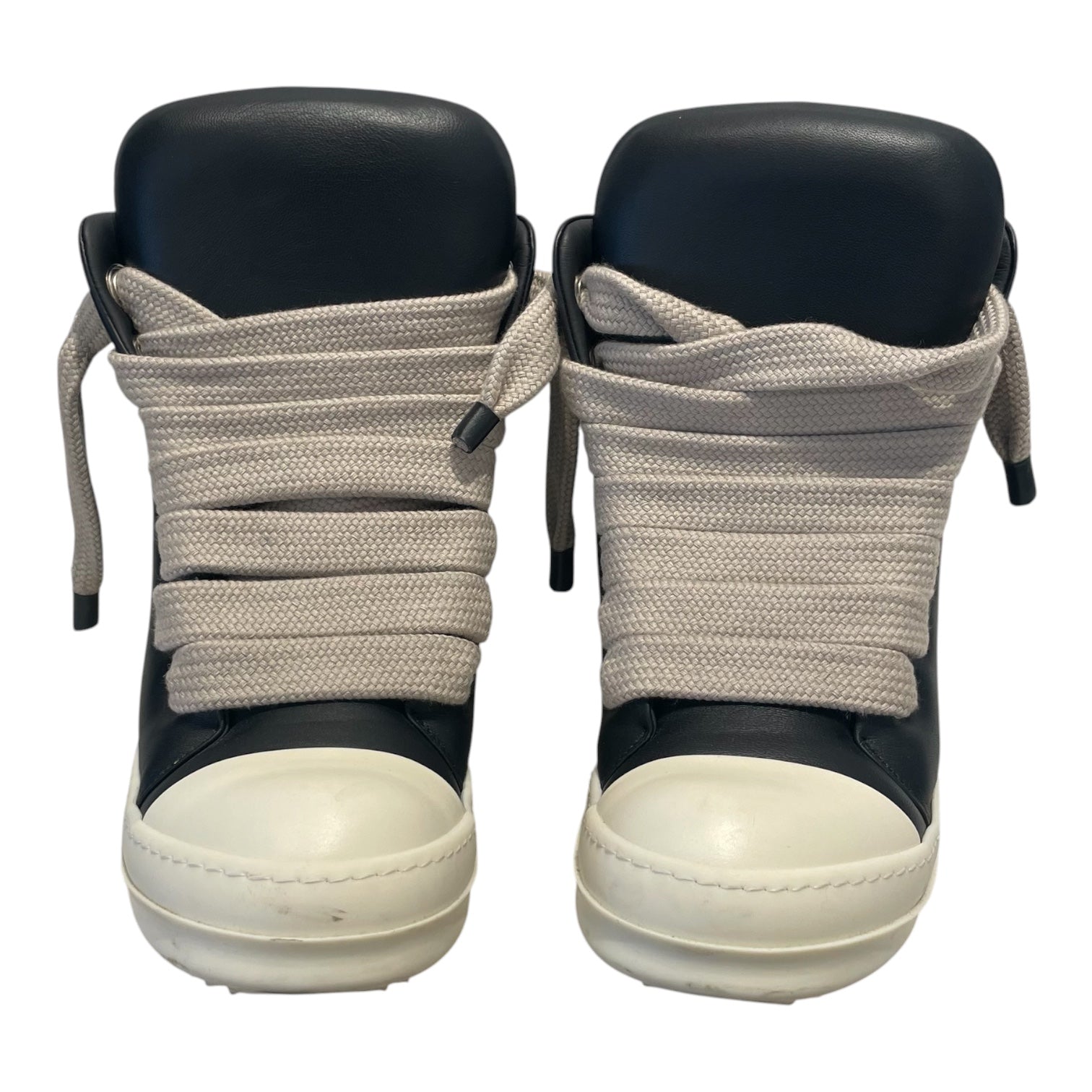 Rick Owens/Hi-Sneakers/EU 43/Leather/BLK/Jumbo Lace Padded Ramones view 4