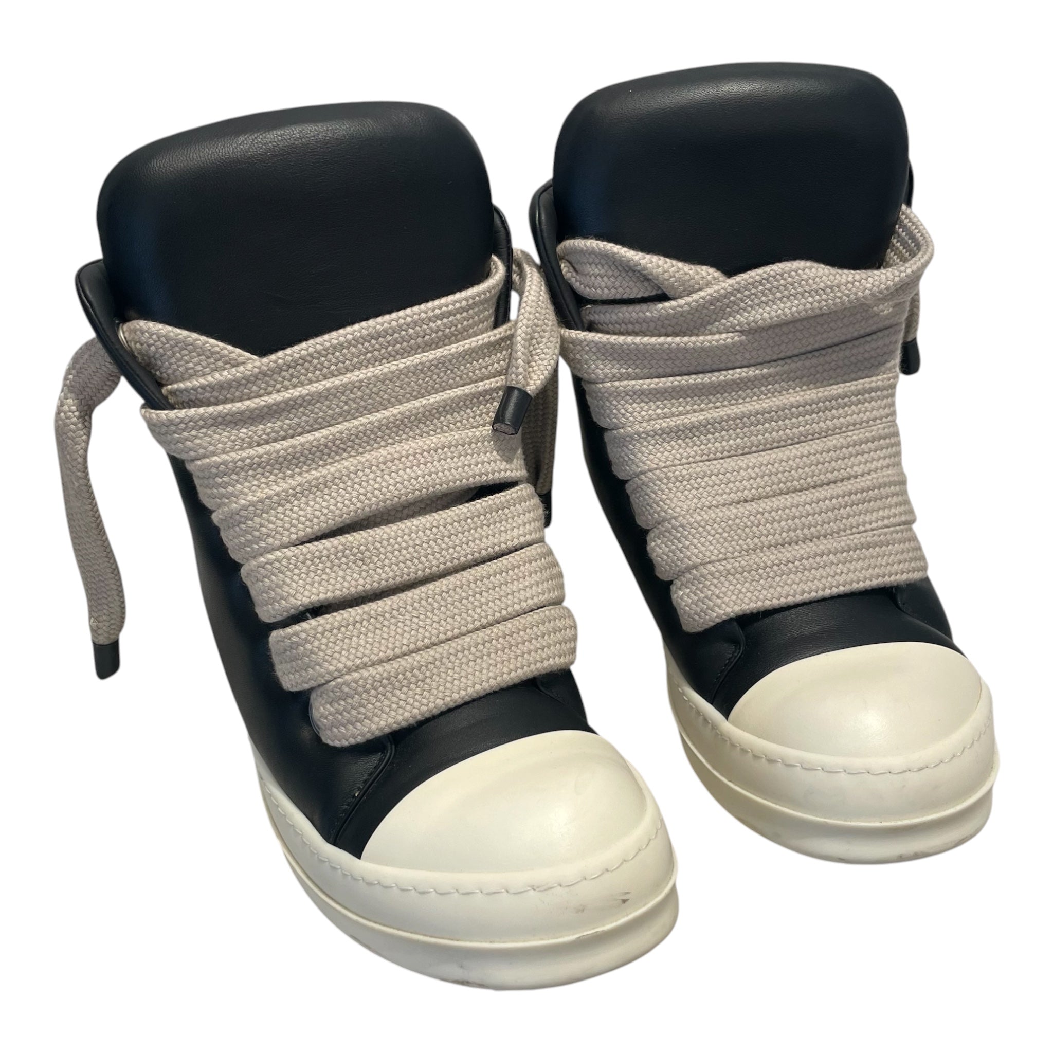 Rick Owens/Hi-Sneakers/EU 43/Leather/BLK/Jumbo Lace Padded Ramones view 3