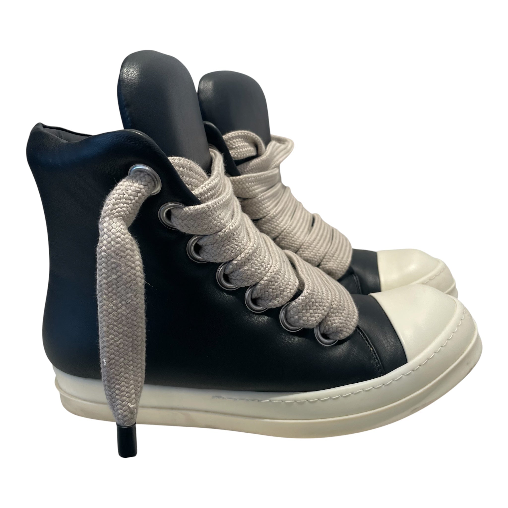 Rick Owens/Hi-Sneakers/EU 43/Leather/BLK/Jumbo Lace Padded Ramones view 2