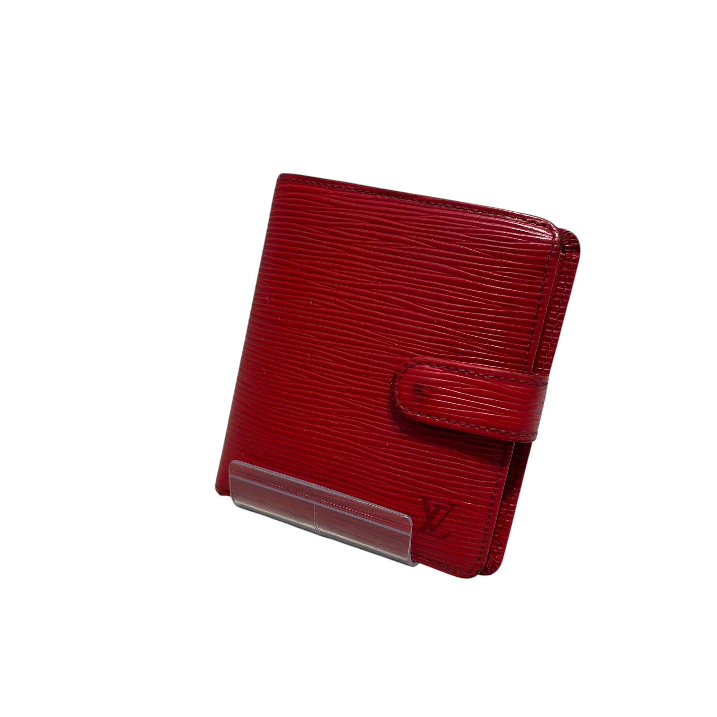 LOUIS VUITTON/Bifold Wallet/Leather/RED/L's/EPI/SNAP CLOSURE view 1