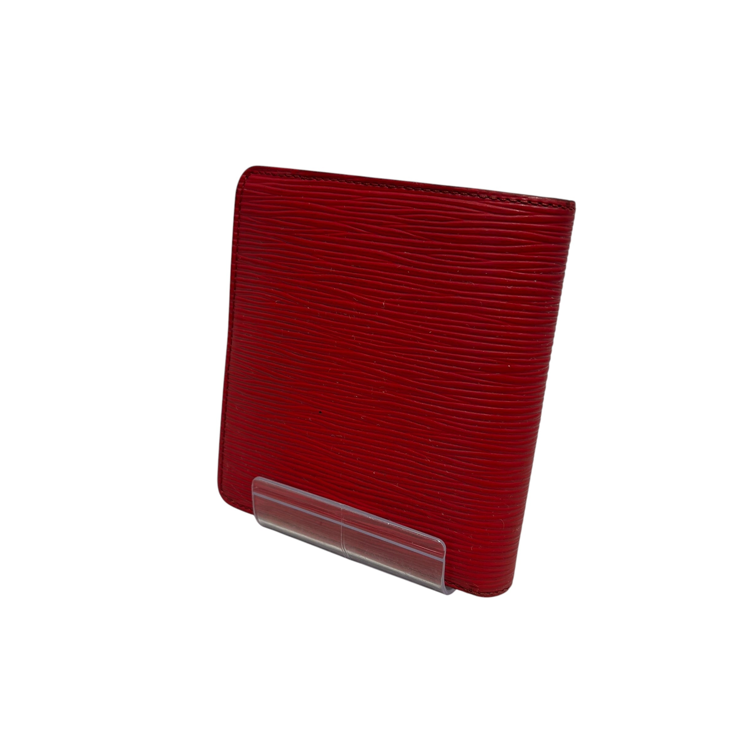 LOUIS VUITTON/Bifold Wallet/Leather/RED/L's/EPI/SNAP CLOSURE view 2