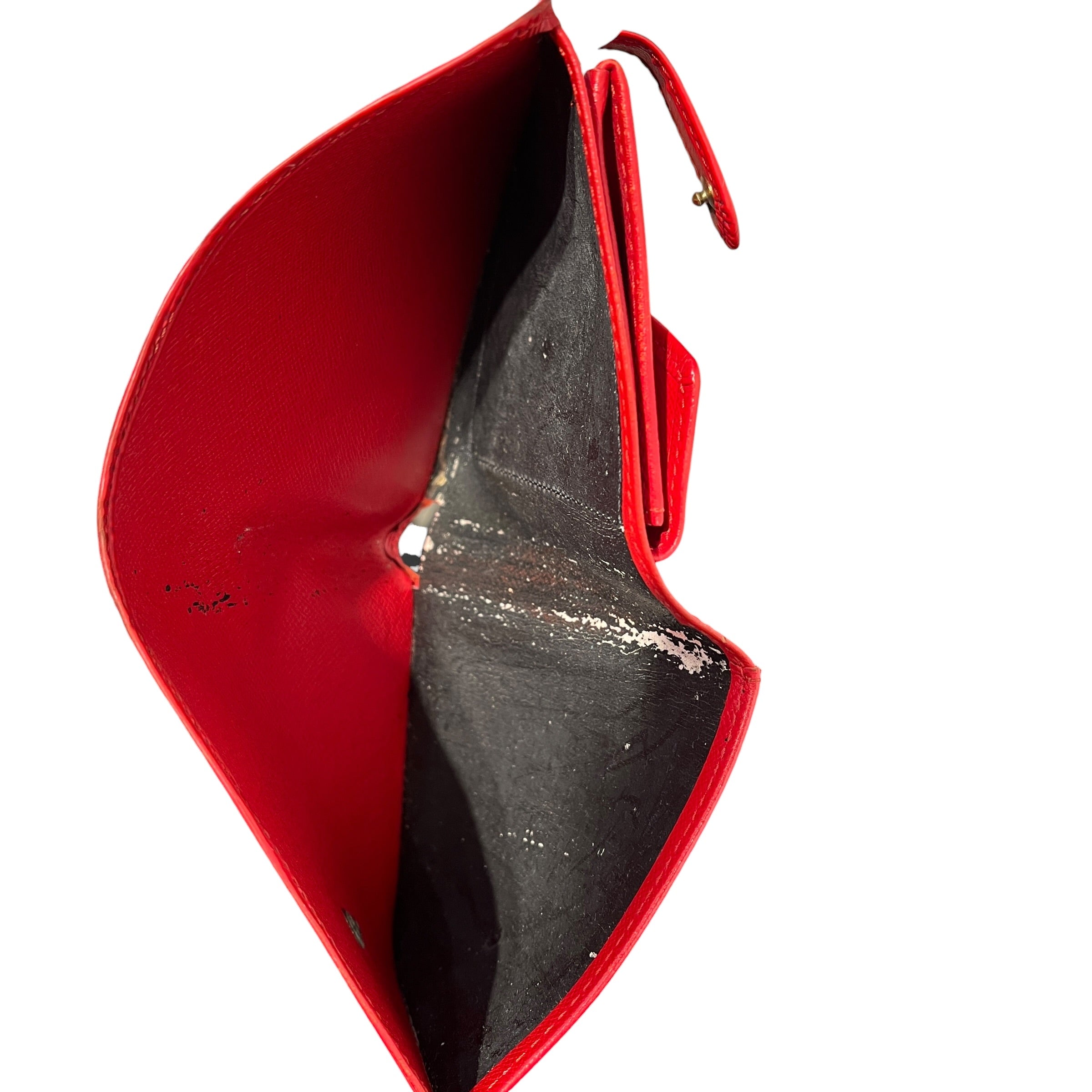 LOUIS VUITTON/Bifold Wallet/Leather/RED/L's/EPI/SNAP CLOSURE view 5