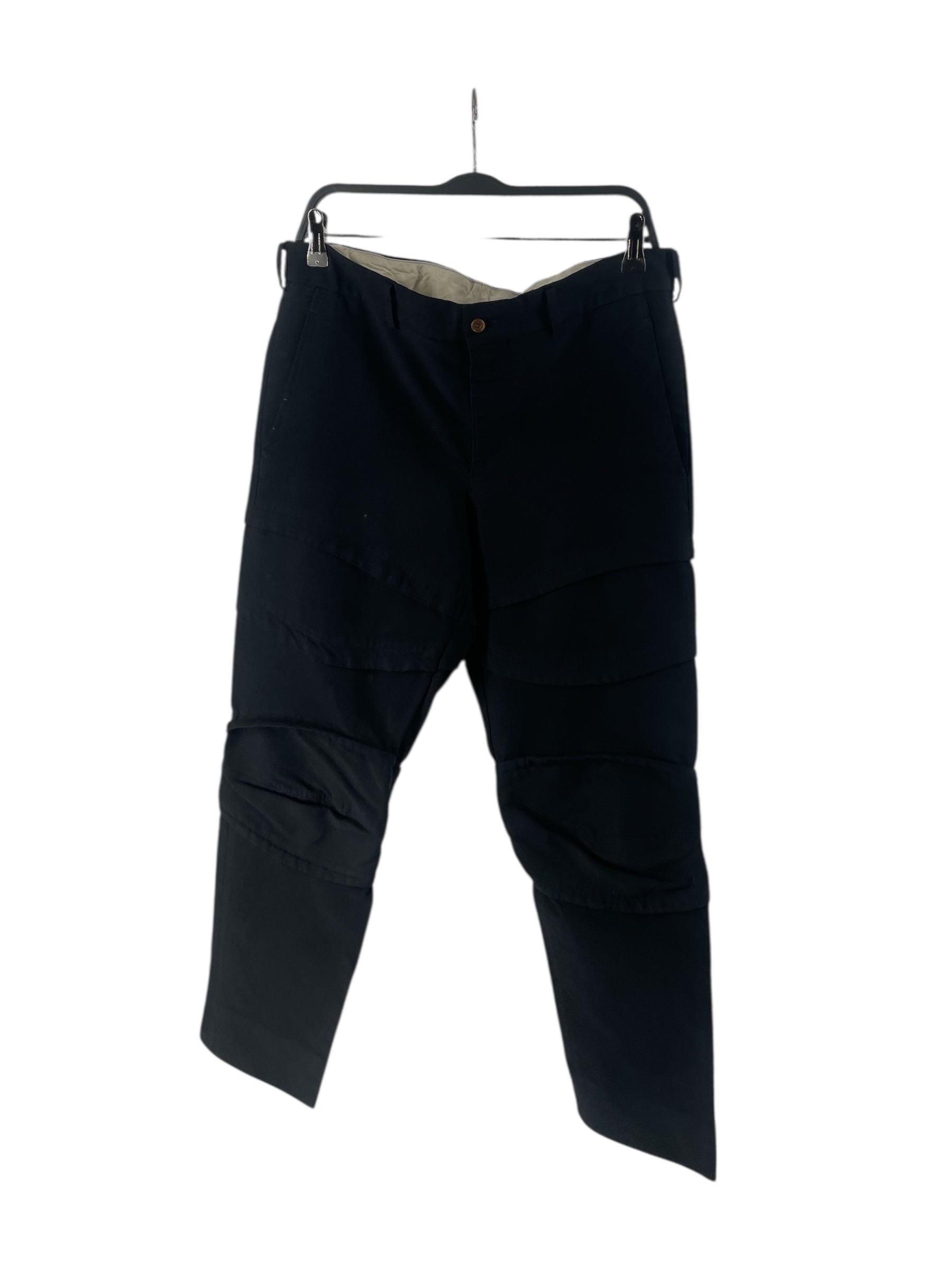 COMME des GARCONS HOMME PLUS/Straight Pants/L/Wool/NVY/AD2018 MULTI LAYER view 1