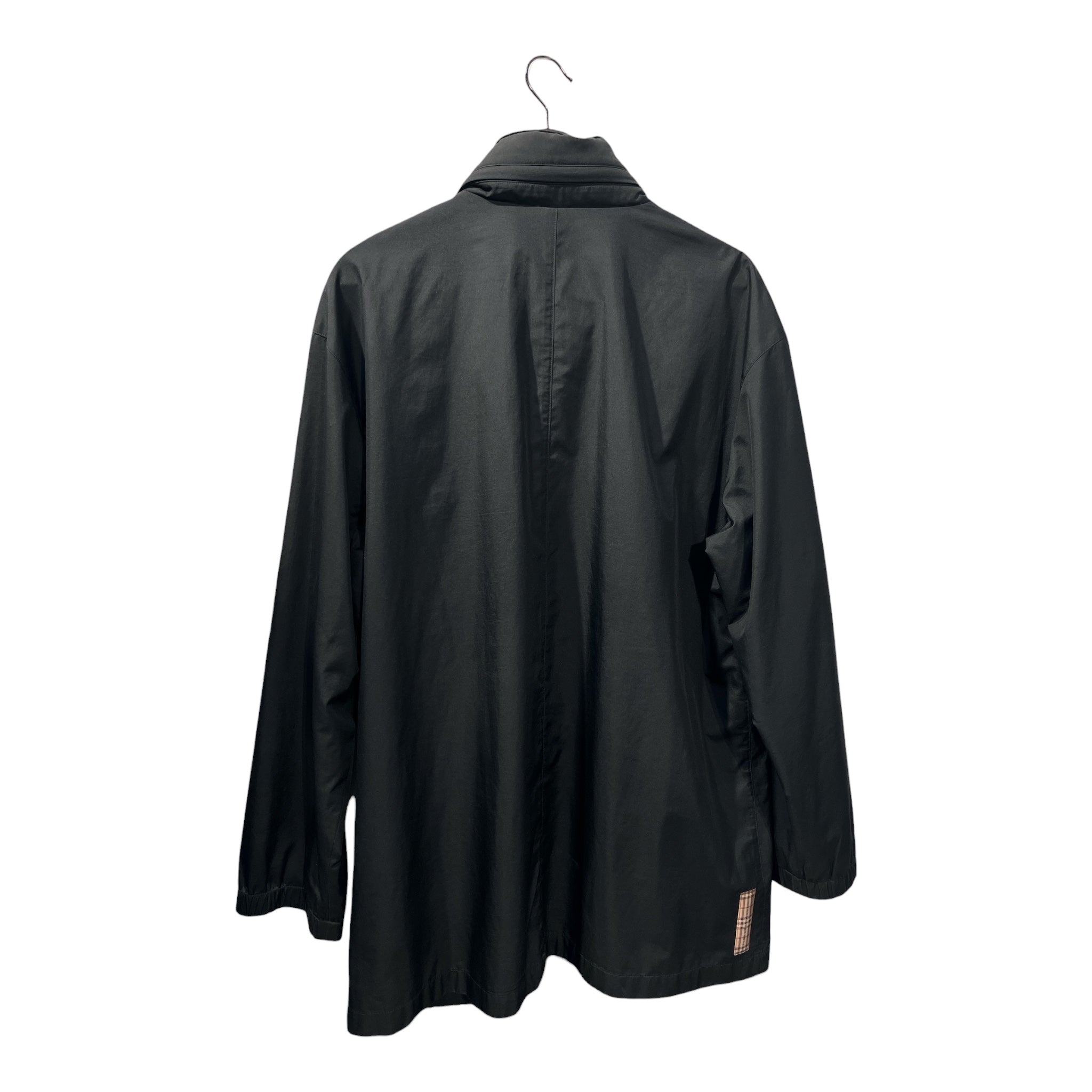BURBERRY LONDON/Jacket/L/Polyester/BLK/pullstring pockets view 2