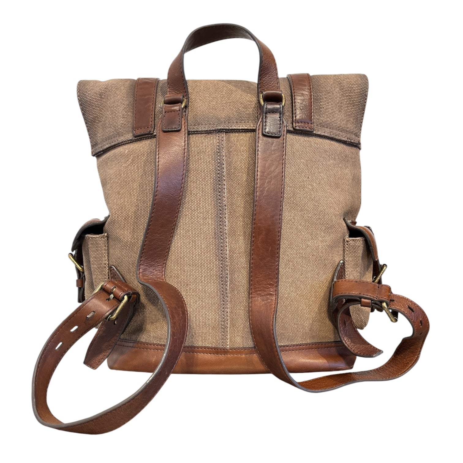 FRYE/Backpack/BRW/Canvas & Leather view 2