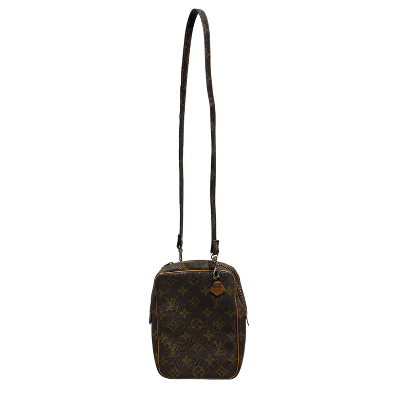 LOUIS VUITTON/Cross Body Bag/Monogram/Leather/BRW/monogram crossbody