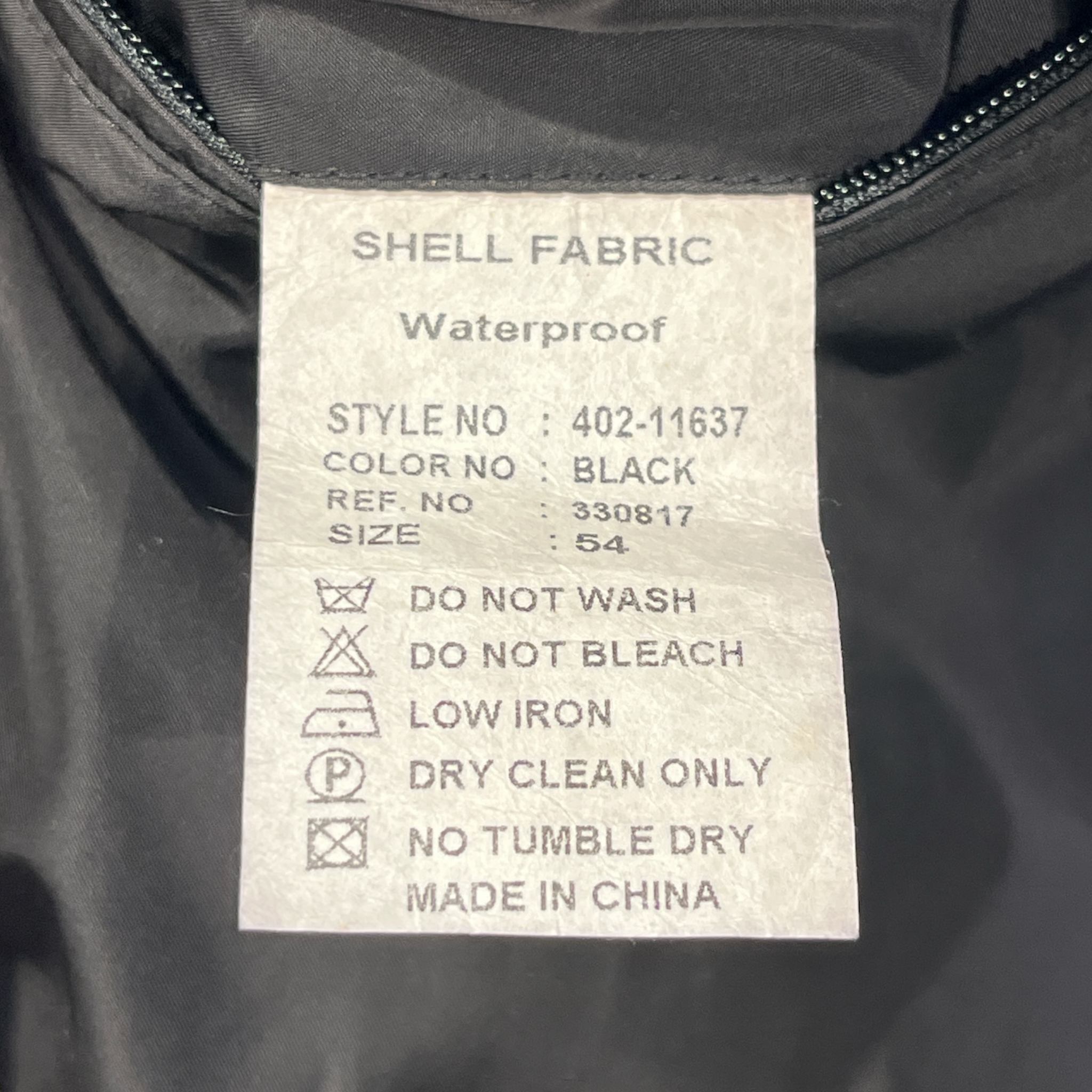 BALMAIN/Windbreaker/54/Polyester/BLK/SUEDE BRW COLLAR view 3