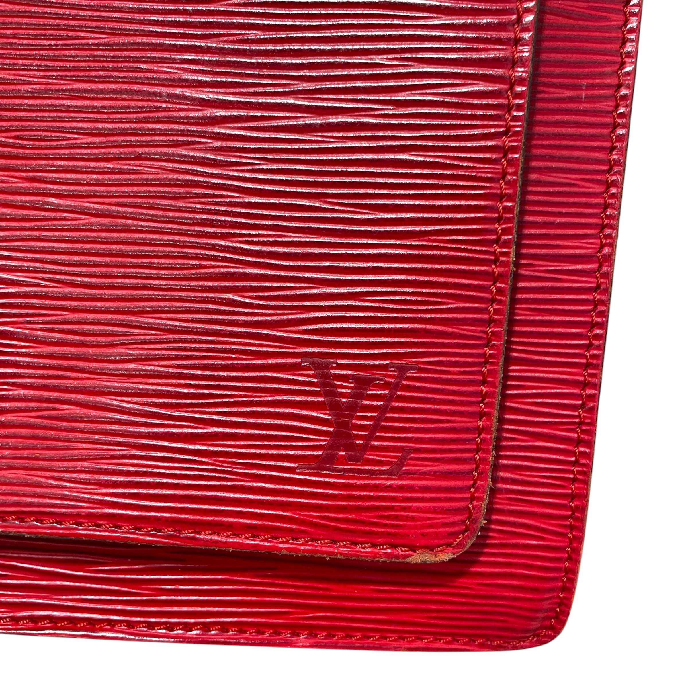LOUIS VUITTON/Hand Bag/Leather/RED/Monceau Castillian Red Epi Bag view 7