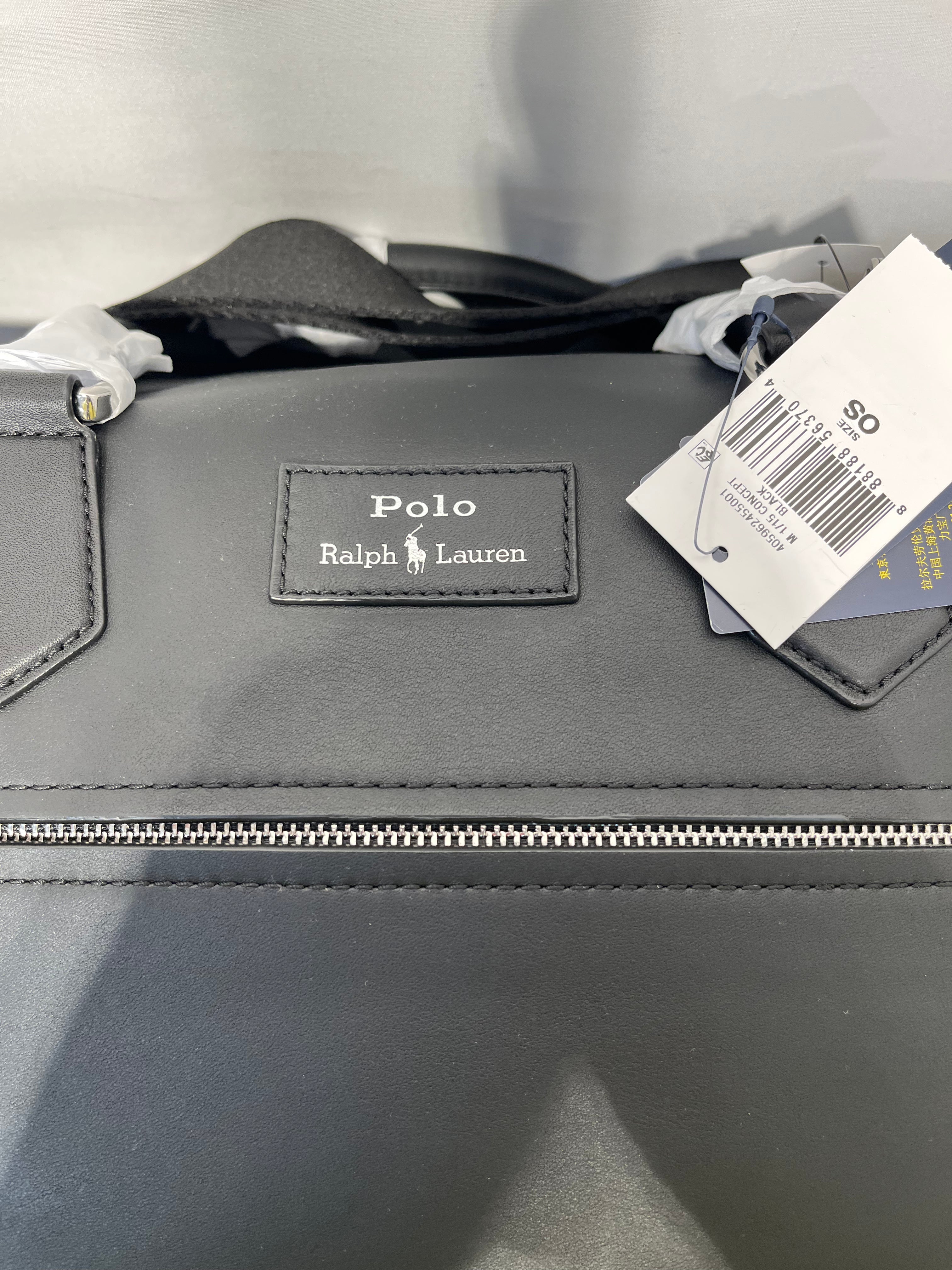 POLO RALPH LAUREN/Boston Bag/Leather/BLK/Weekender Bag view 6