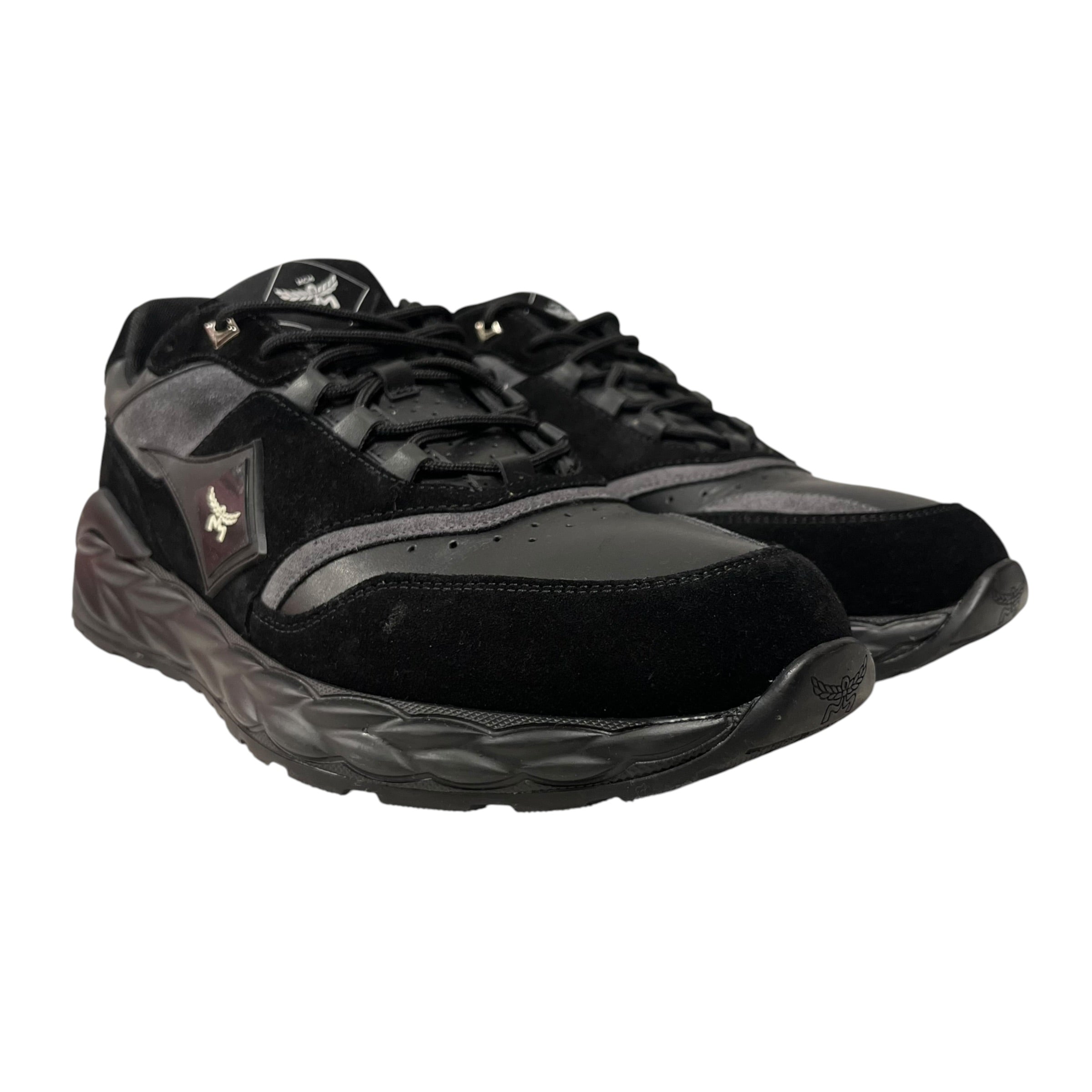 MCM/Low-Sneakers/US 11/Leather/BLK/Skywander sneaker view 1