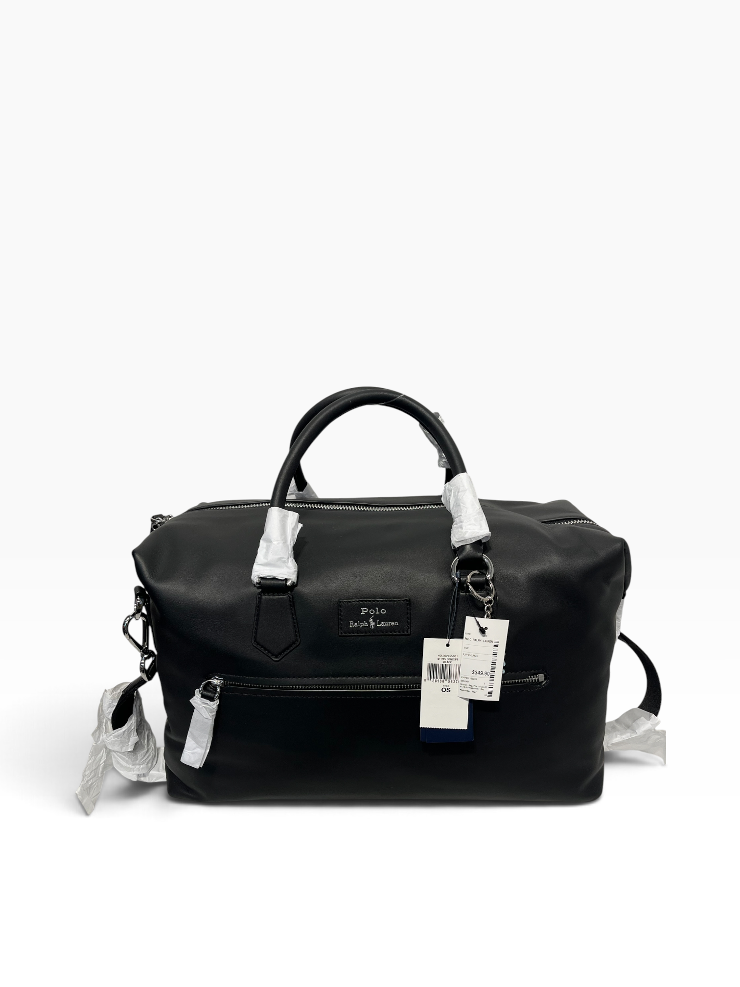 POLO RALPH LAUREN/Boston Bag/Leather/BLK/Weekender Bag view 1