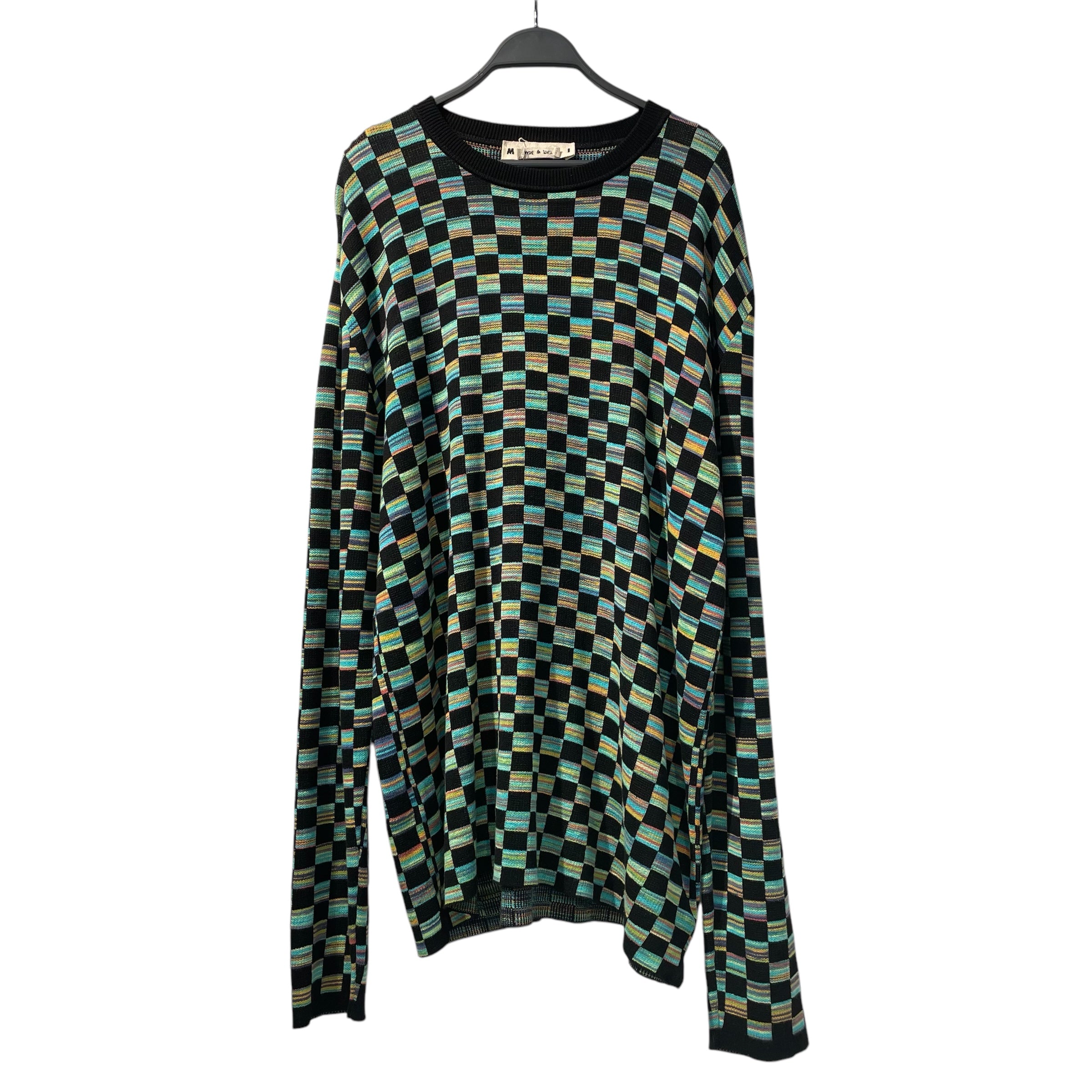 MARNI/Sweater/54/Glen Check/Wool/BLK/Pullover/ view 1