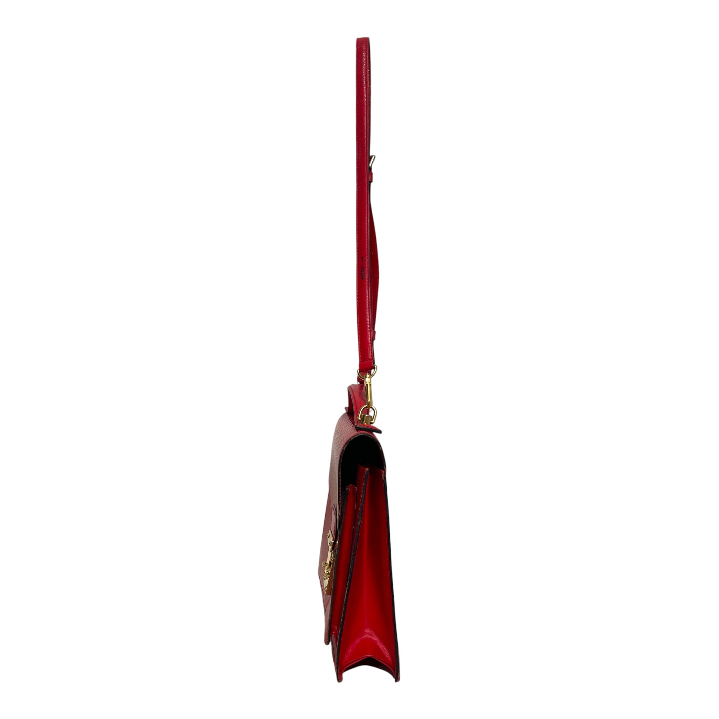 LOUIS VUITTON/Hand Bag/Leather/RED/Monceau Castillian Red Epi Bag view 2