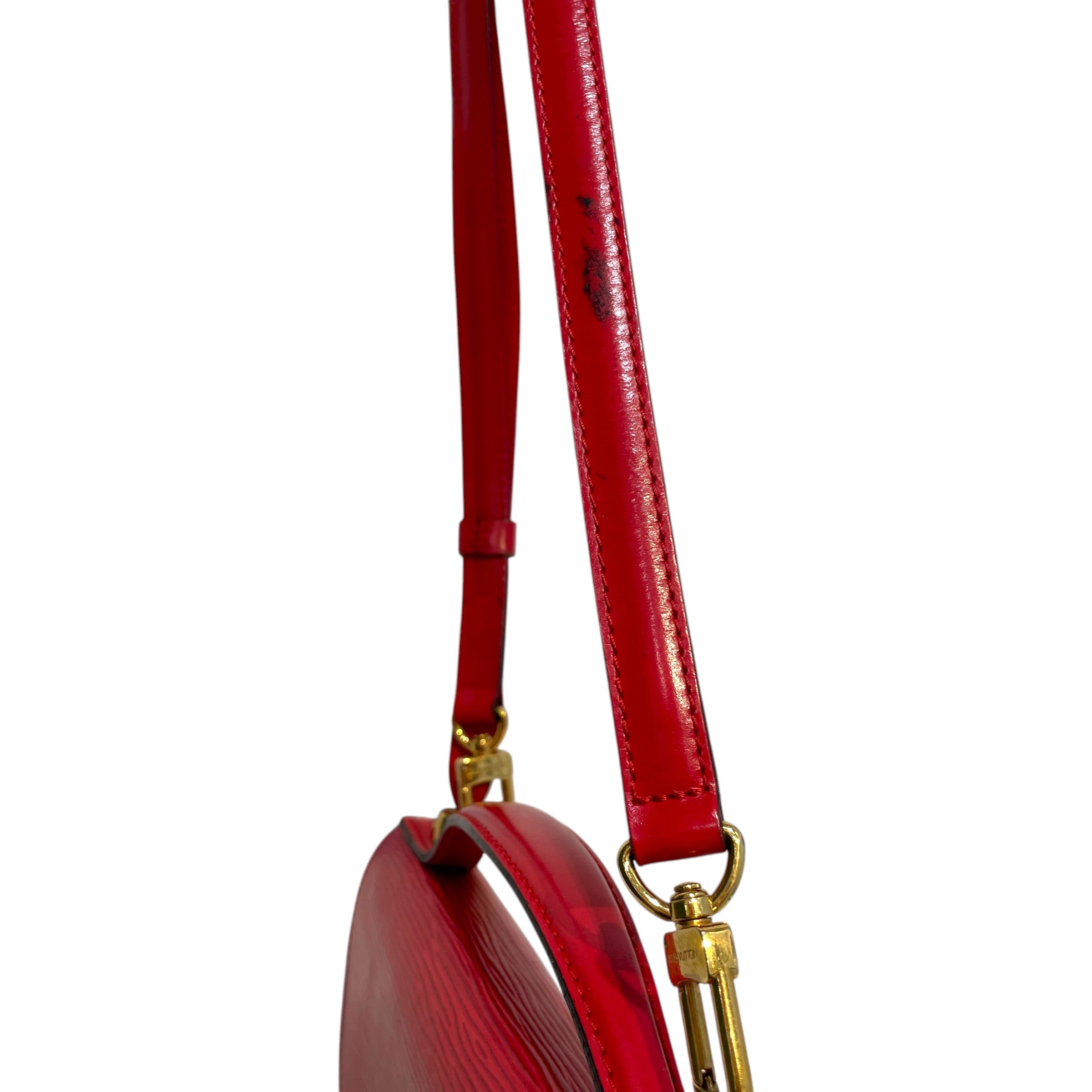 LOUIS VUITTON/Hand Bag/Leather/RED/Monceau Castillian Red Epi Bag view 3
