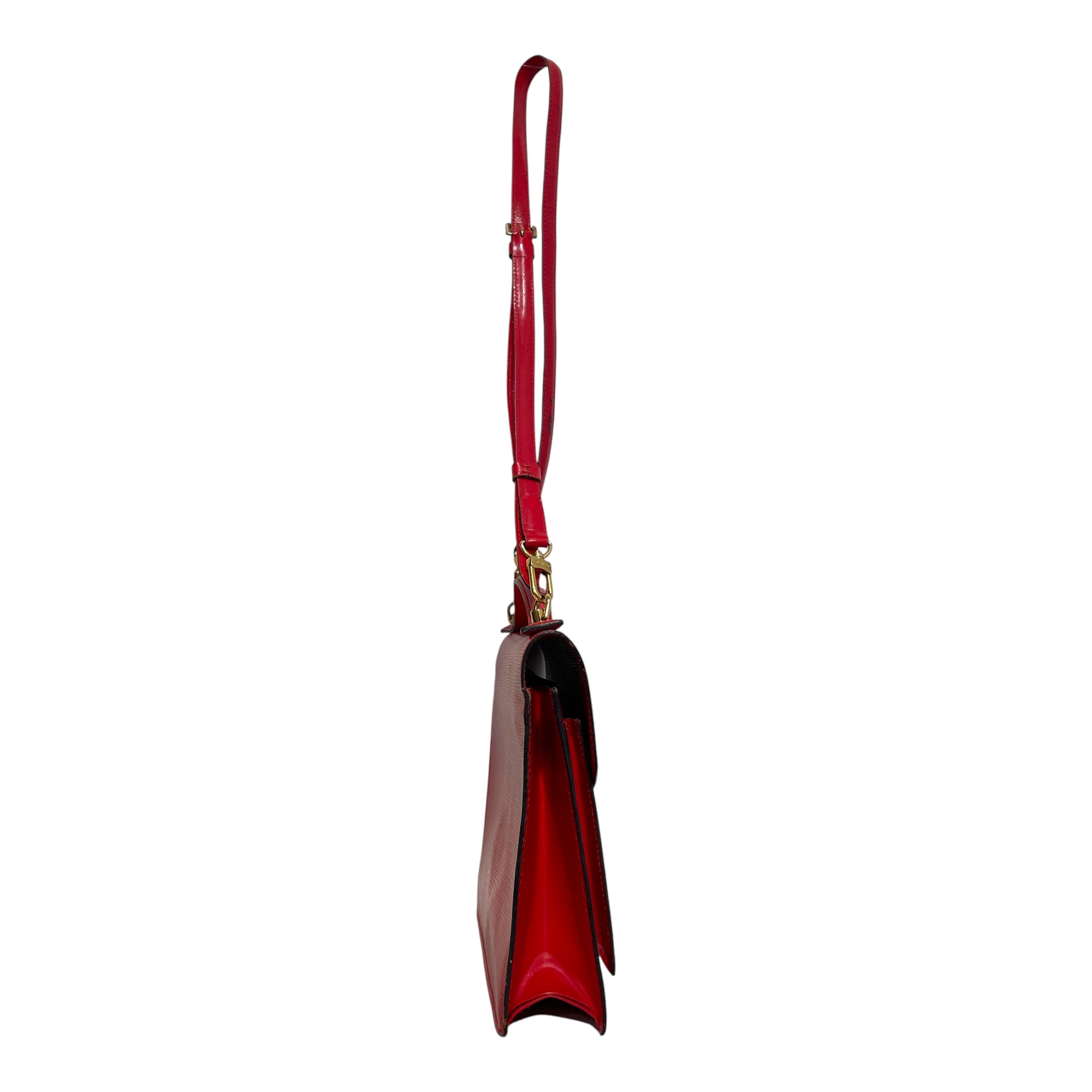 LOUIS VUITTON/Hand Bag/Leather/RED/Monceau Castillian Red Epi Bag view 5
